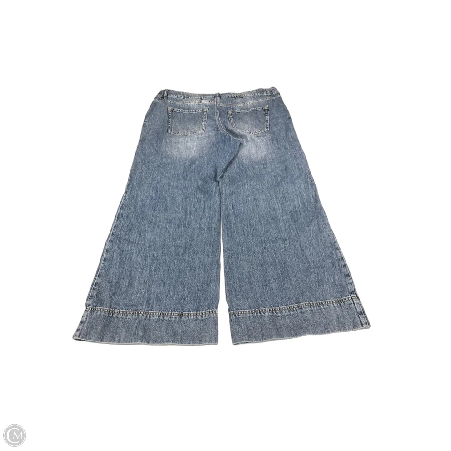 Jeans Wide Leg By Maurices In Blue Denim, Size: 16w