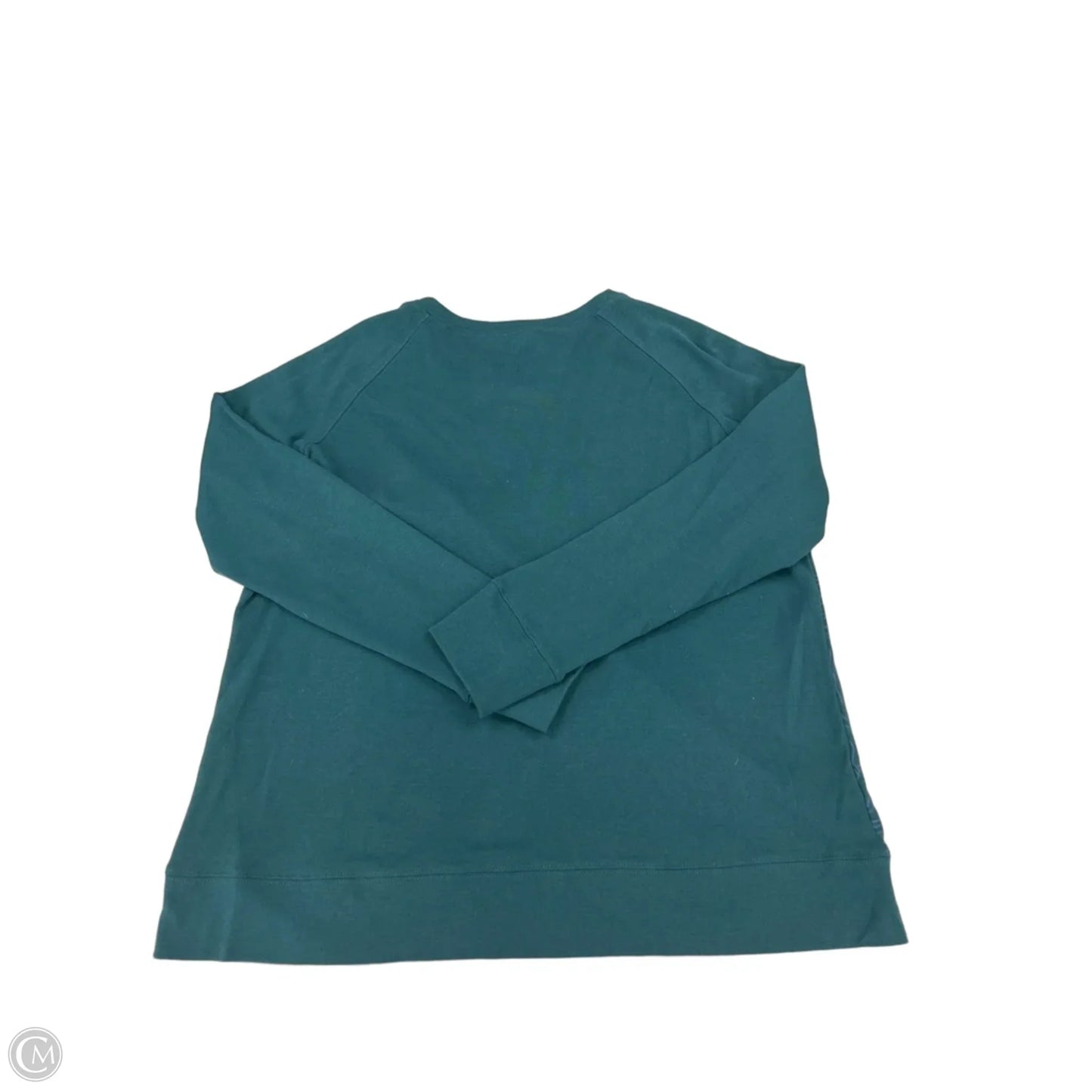 Top Long Sleeve By Eddie Bauer In Teal, Size: Xl