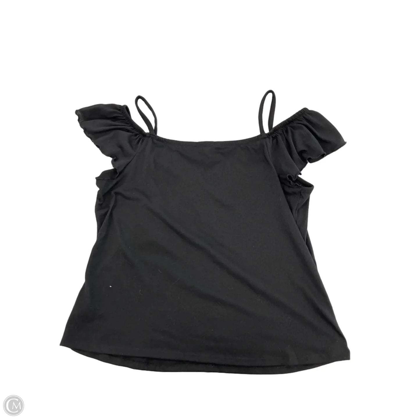 Top Short Sleeve By Maurices In Black, Size: Xxl