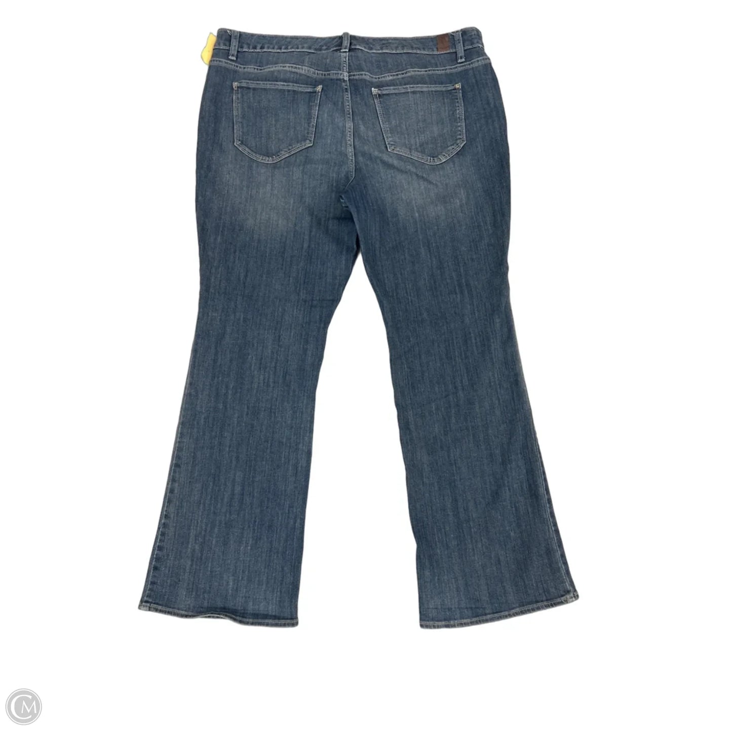 Jeans Boot Cut By Simply Vera In Blue Denim, Size: 16w