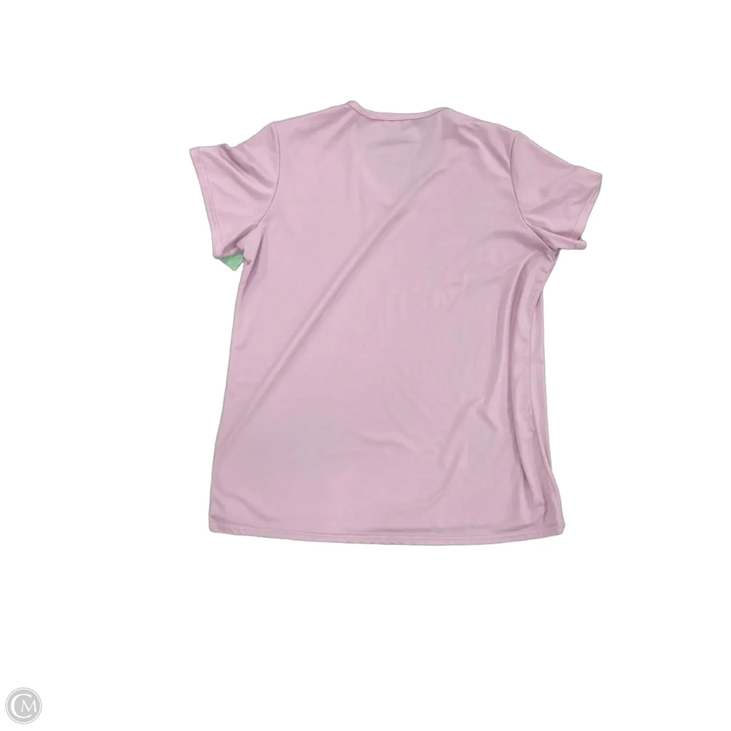Athletic Top Short Sleeve By Cme In Pink, Size: L