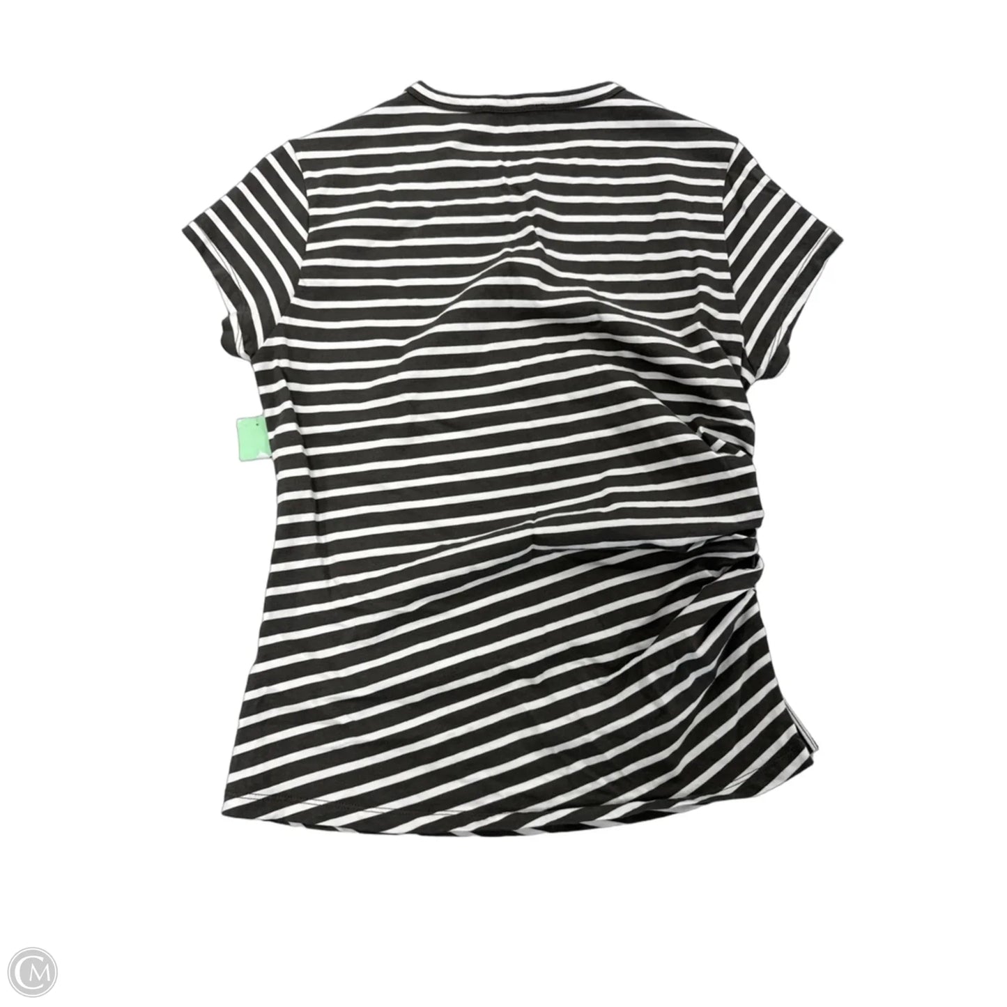 Top Short Sleeve By Madewell In Striped Pattern, Size: M