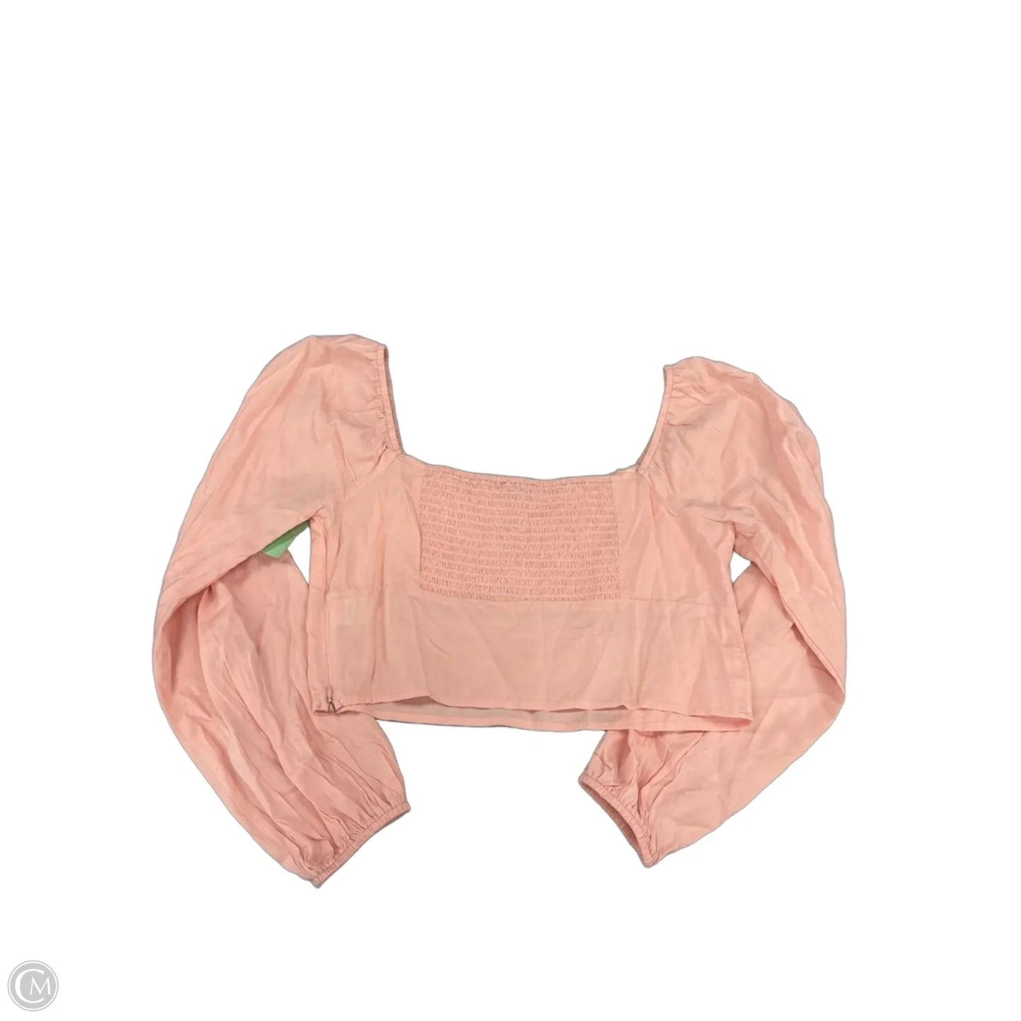 Top Long Sleeve By Kendall + Kylie In Pink, Size: L