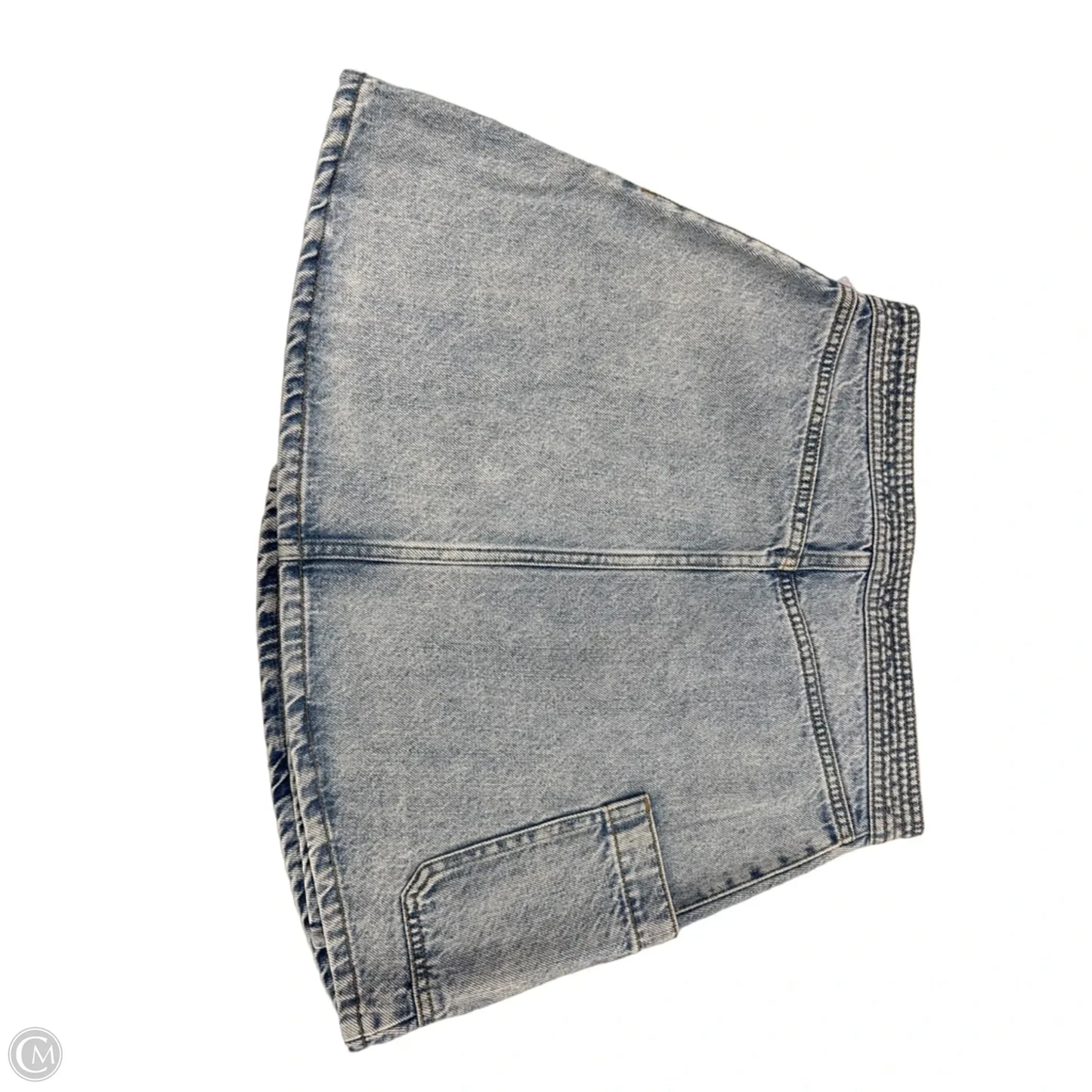 Skirt Mini & Short By Cme In Blue Denim, Size: Xs