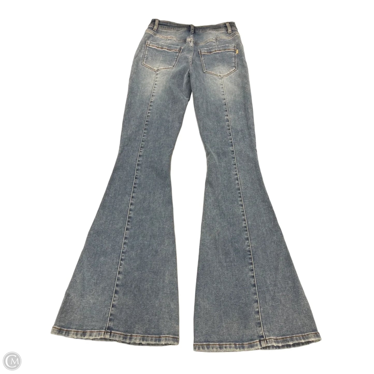 Jeans Flared By Cmb In Blue Denim, Size: 2