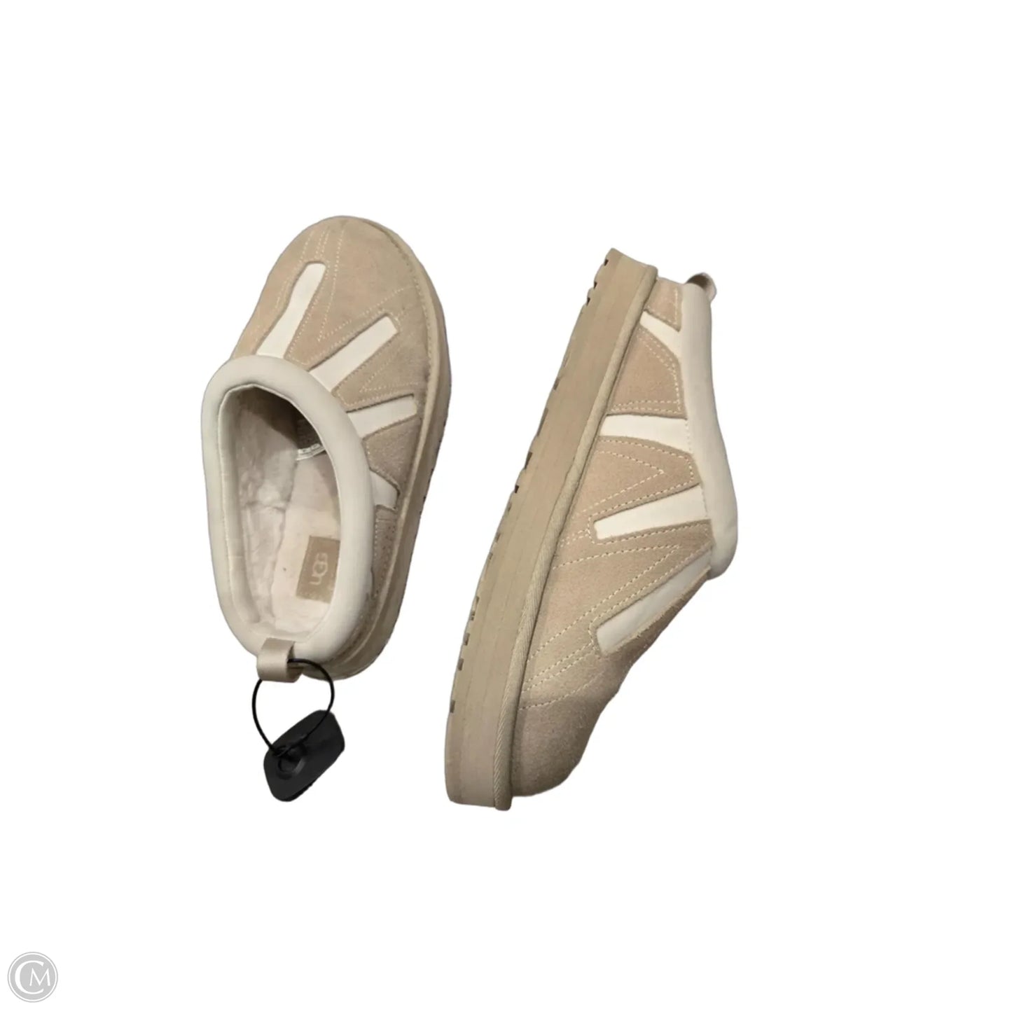 Shoes Designer By Ugg In Tan & White, Size: 6