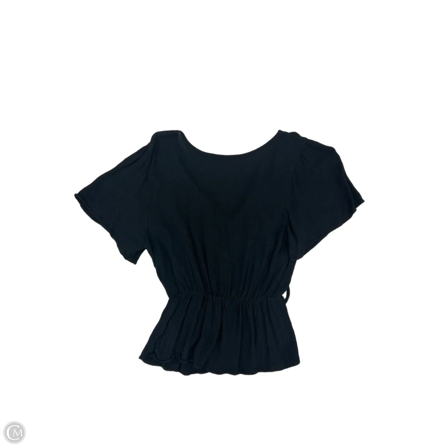 Top Short Sleeve By Abercrombie And Fitch In Black, Size: Xs