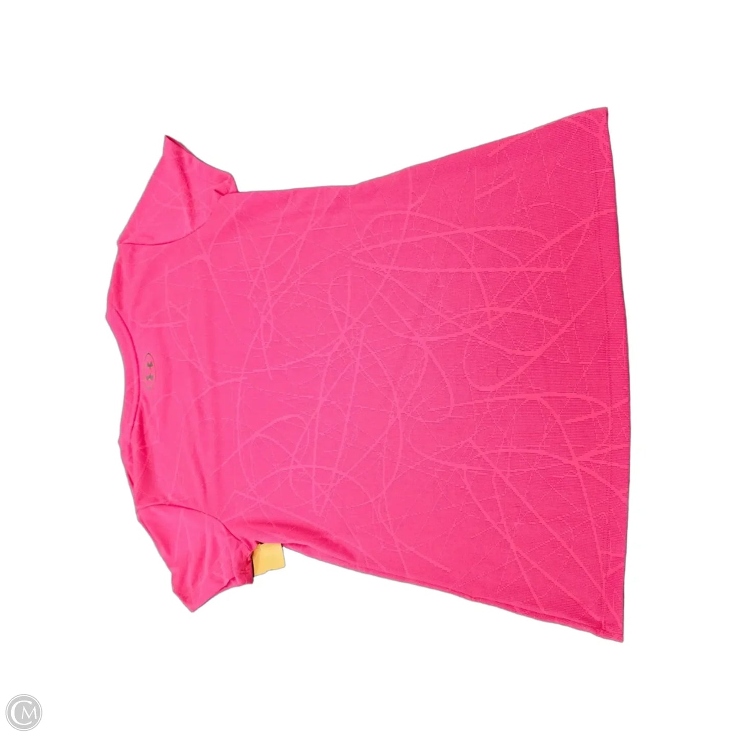Athletic Top Short Sleeve By Under Armour In Pink, Size: S