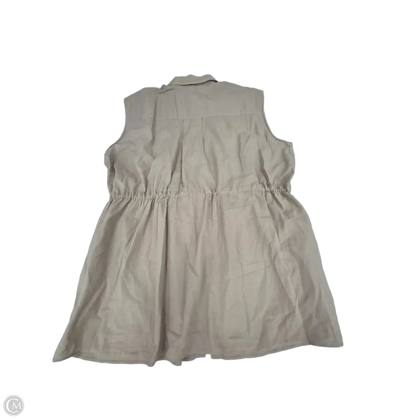 Dress Casual Short By Zara In Beige, Size: M