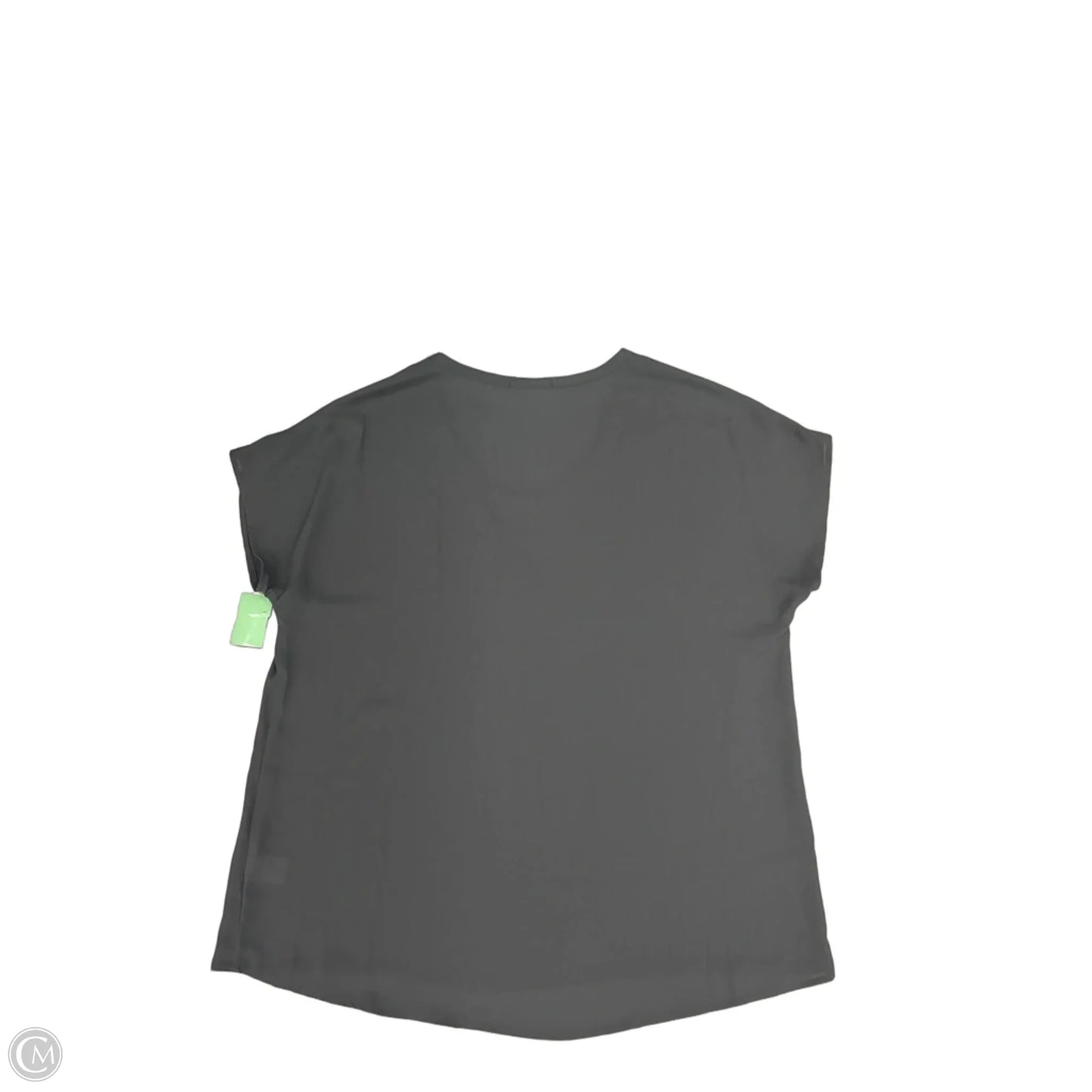 Top Short Sleeve By Everleigh In Grey, Size: M