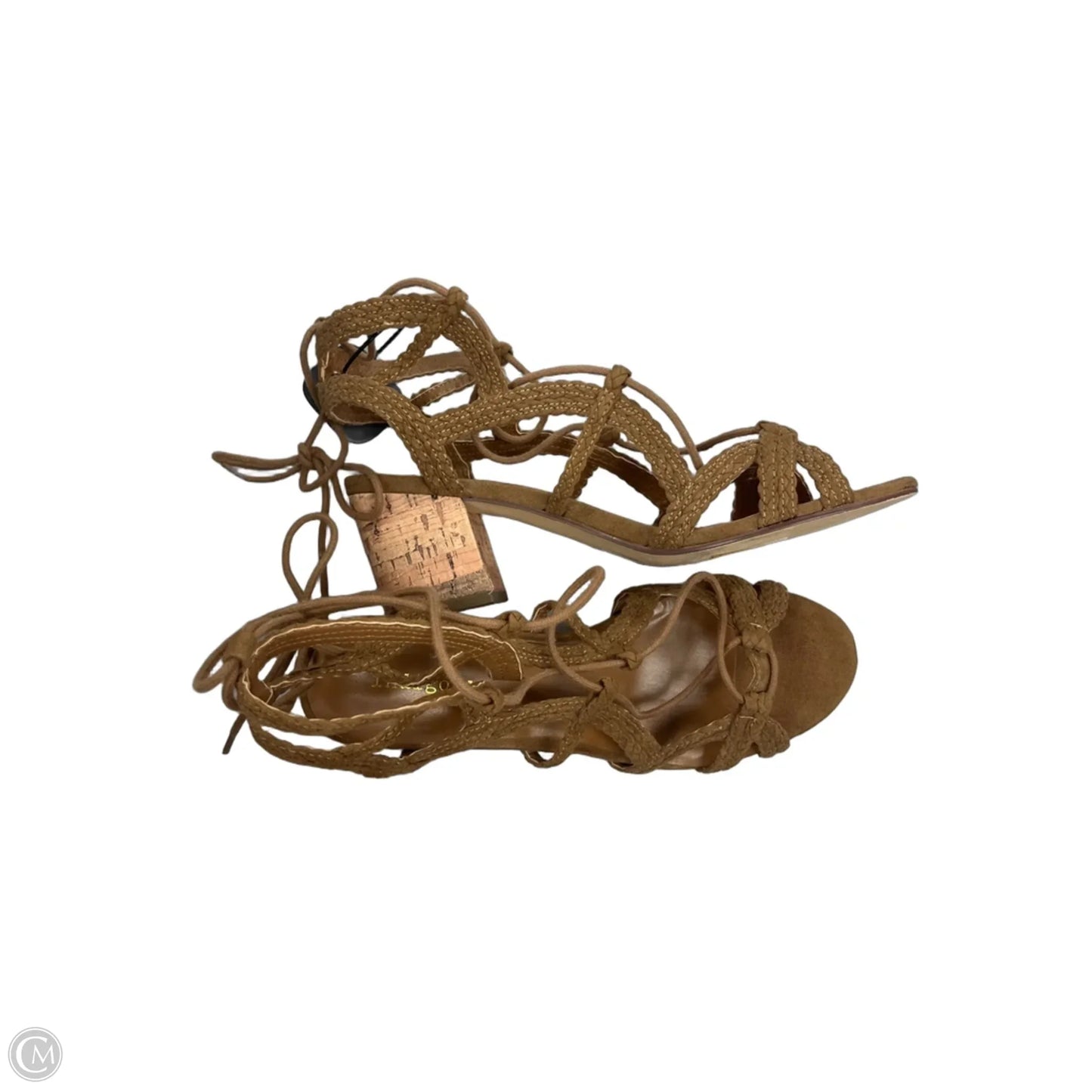 Sandals Heels Block By Indigo Rd In Brown, Size: 8.5
