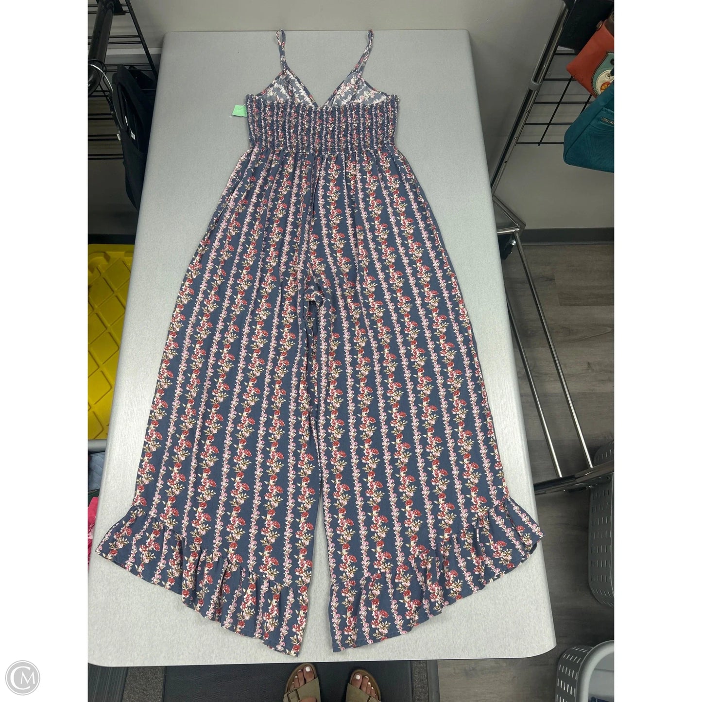 Jumpsuit By Jessica Simpson In Floral Print, Size: M