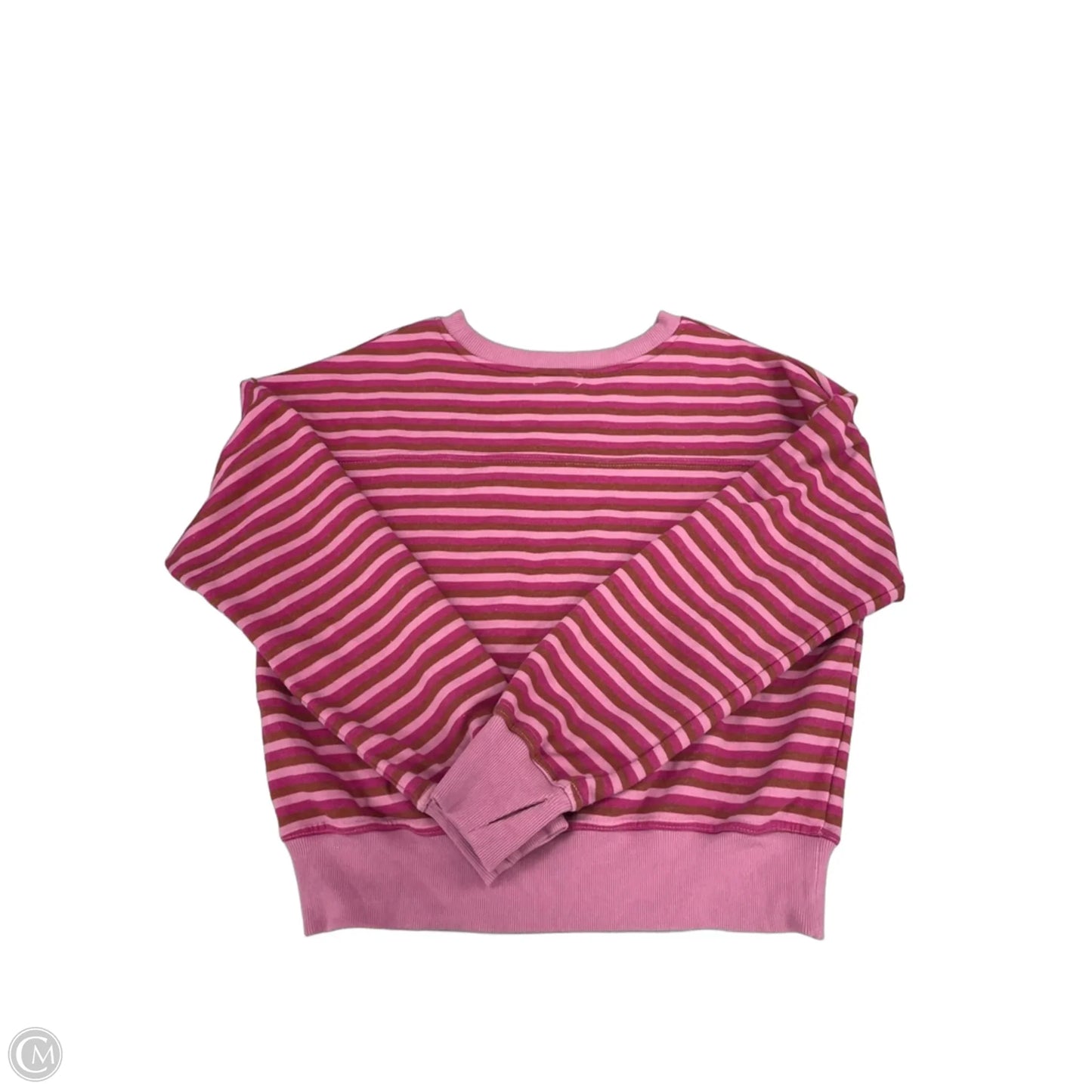 Sweatshirt Collar By Evereve In Striped Pattern, Size: M