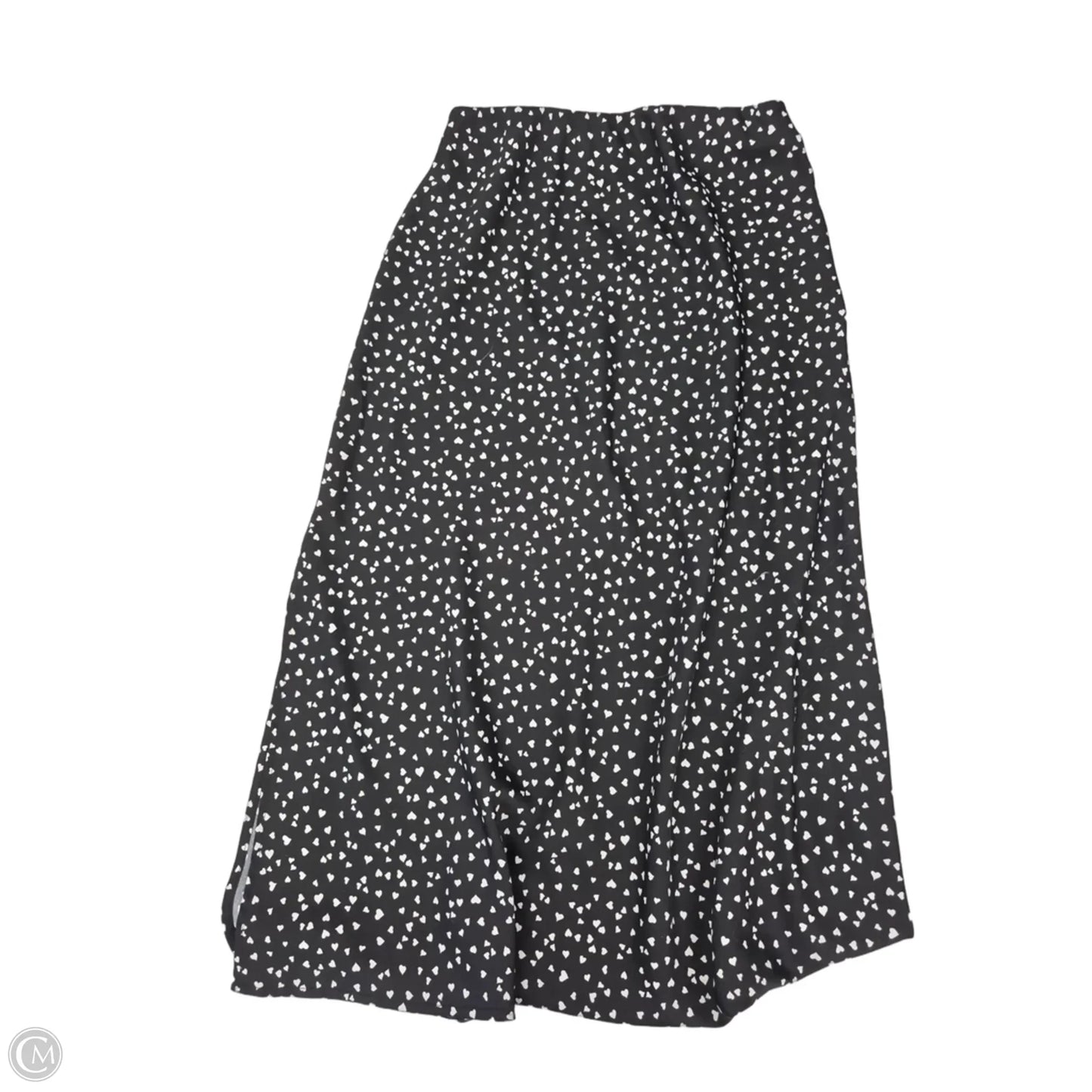 Skirt Maxi By A New Day In Black & White, Size: Xs