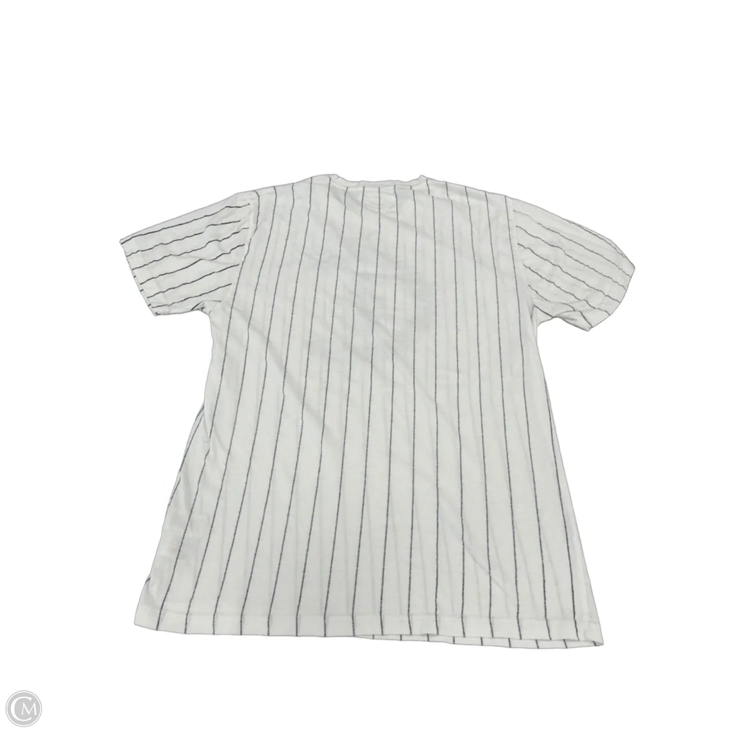 Top Short Sleeve Basic By Cme In Blue & White, Size: L