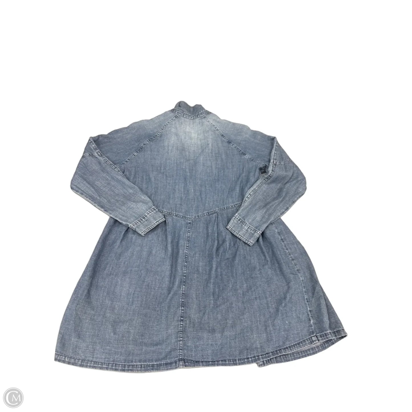 Dress Casual Midi By Cme In Blue Denim, Size: S
