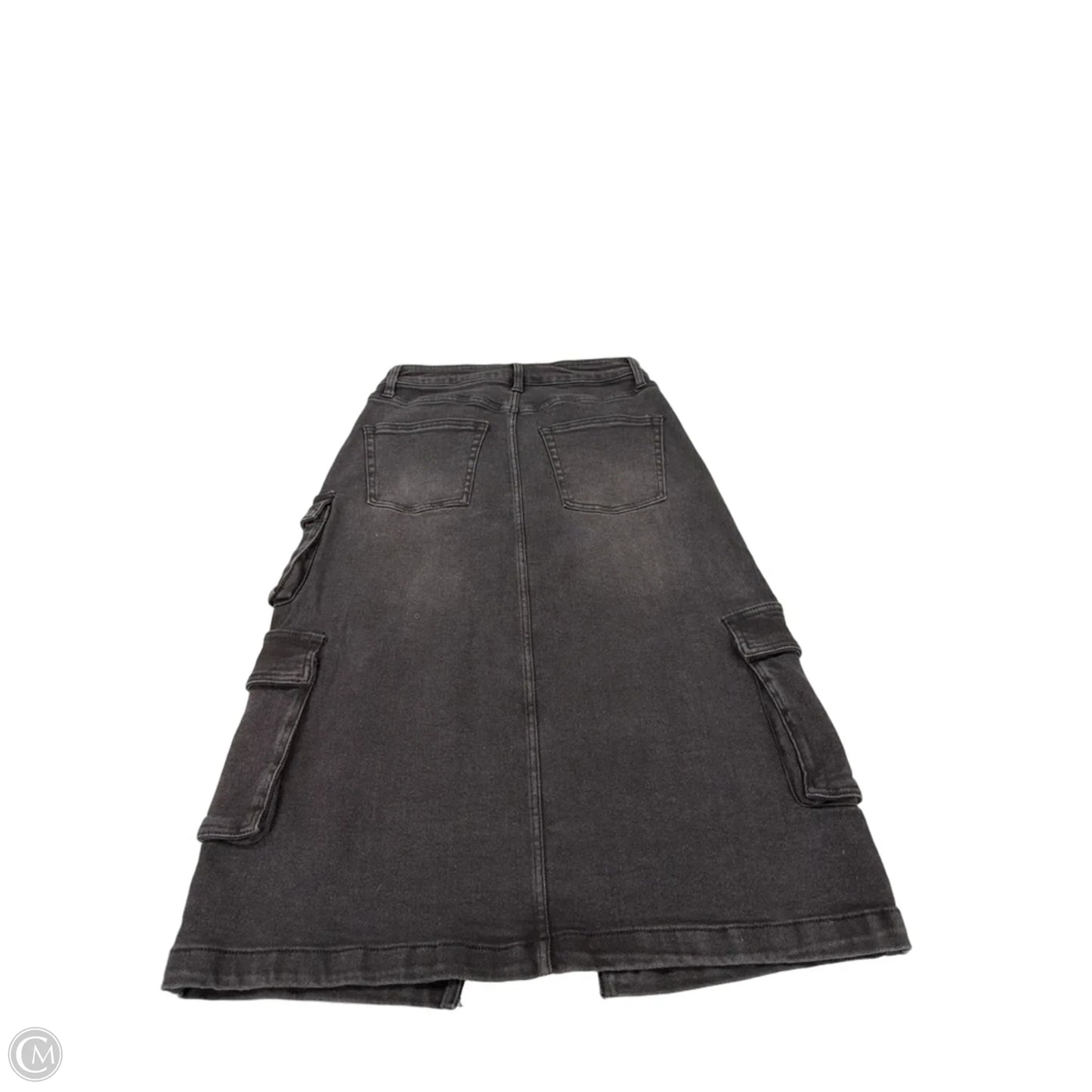 Skirt Midi By Wild Fable In Black Denim, Size: M