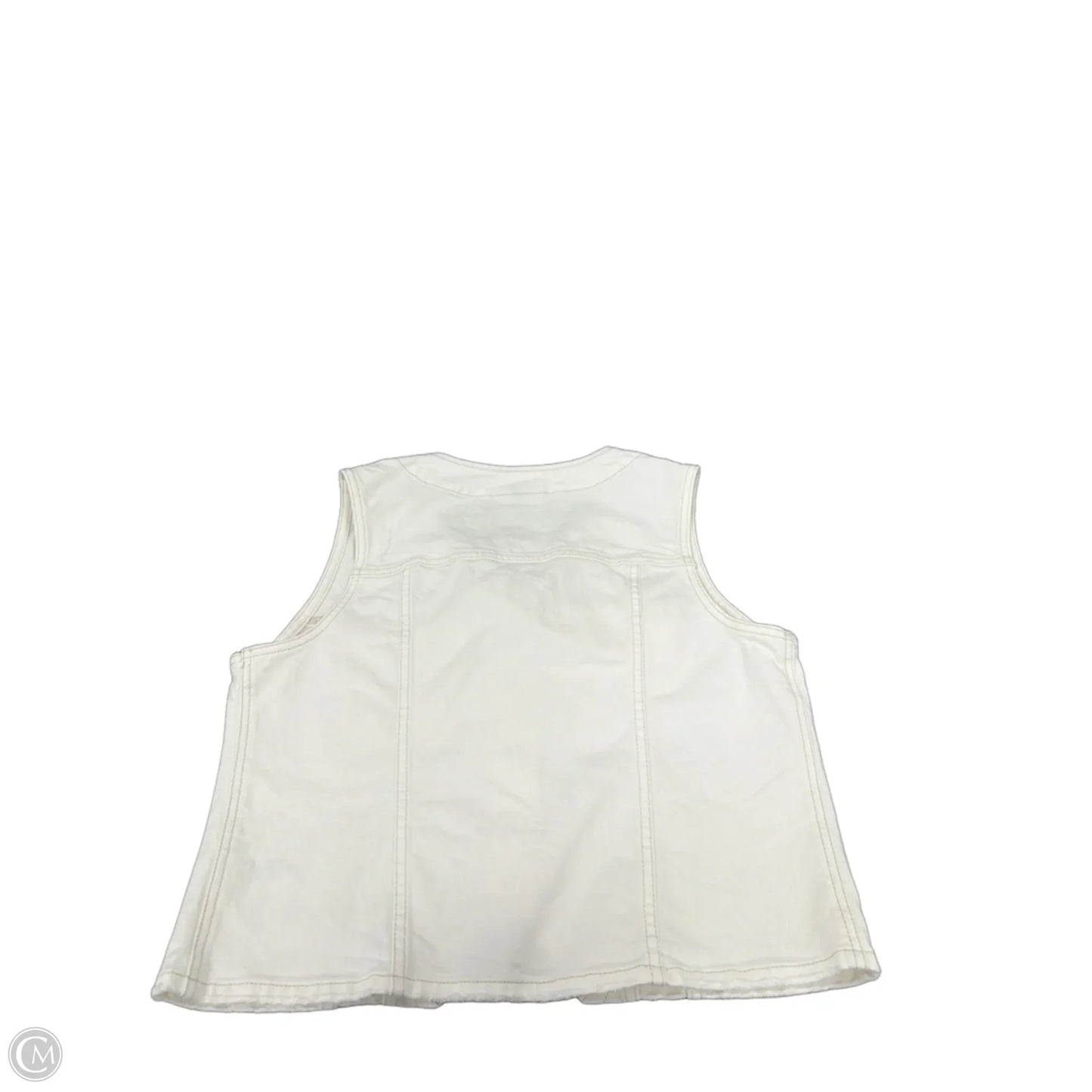 Vest Other By Universal Thread In White Denim, Size: M