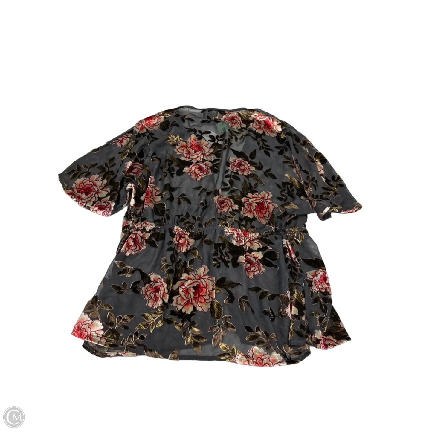 Top Short Sleeve By Angie In Floral Print, Size: L