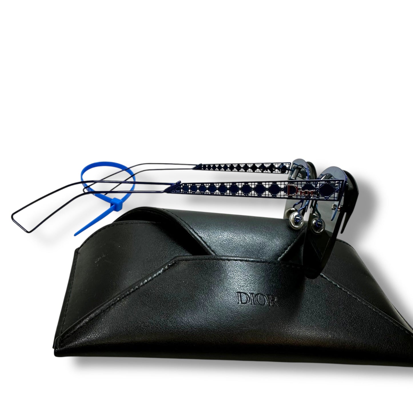 Blue Sunglasses Luxury Designer By Dior