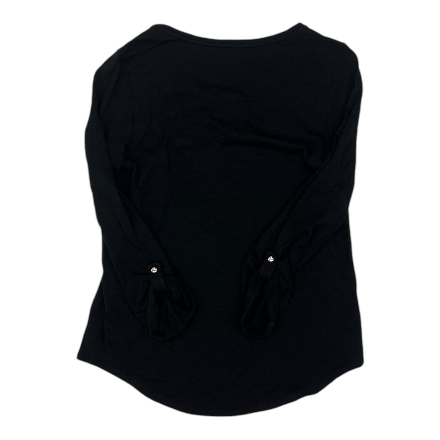 Top 3/4 Sleeve By Chicos In Black, Size:S