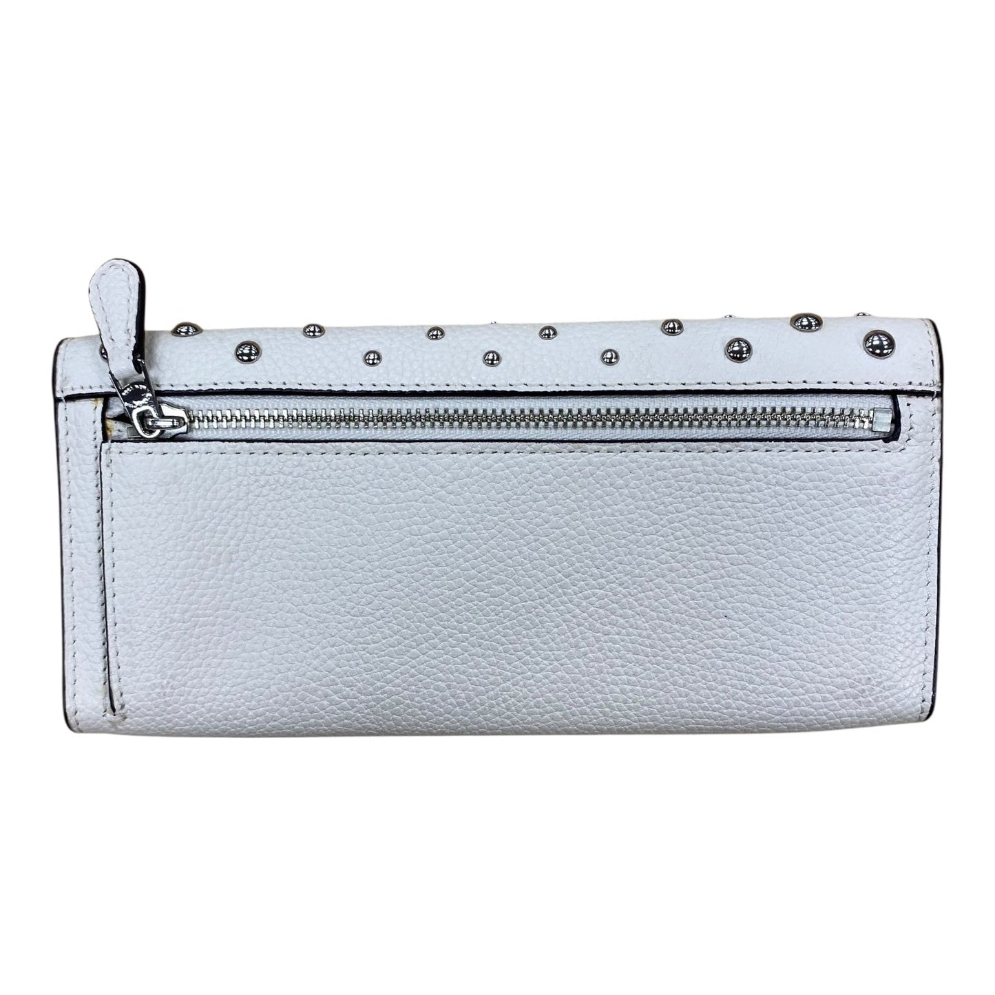 Wallet Designer By Coach In Ivory, Size:Large