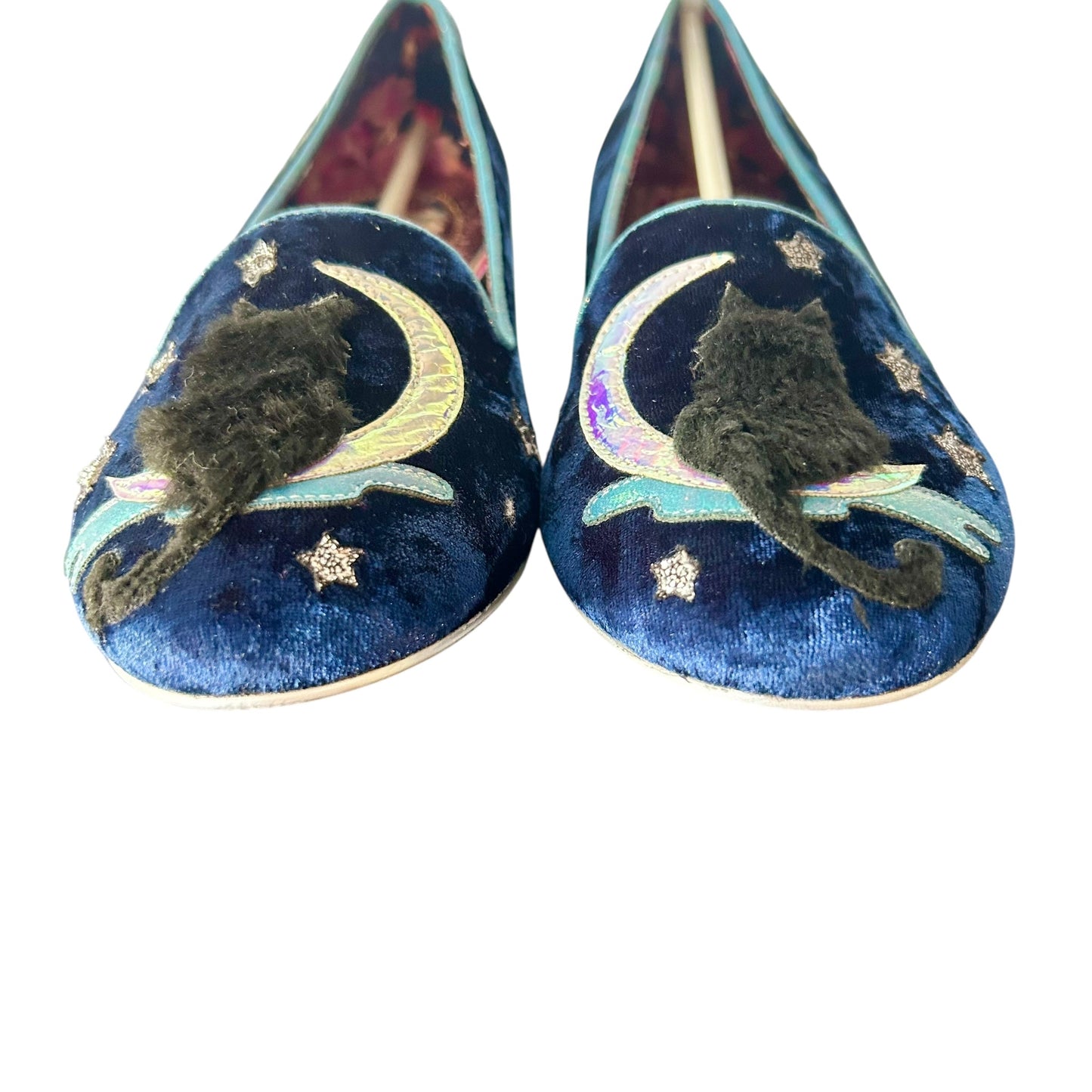 Shoes Flats By Irregular Choice In Blue, Size: 10