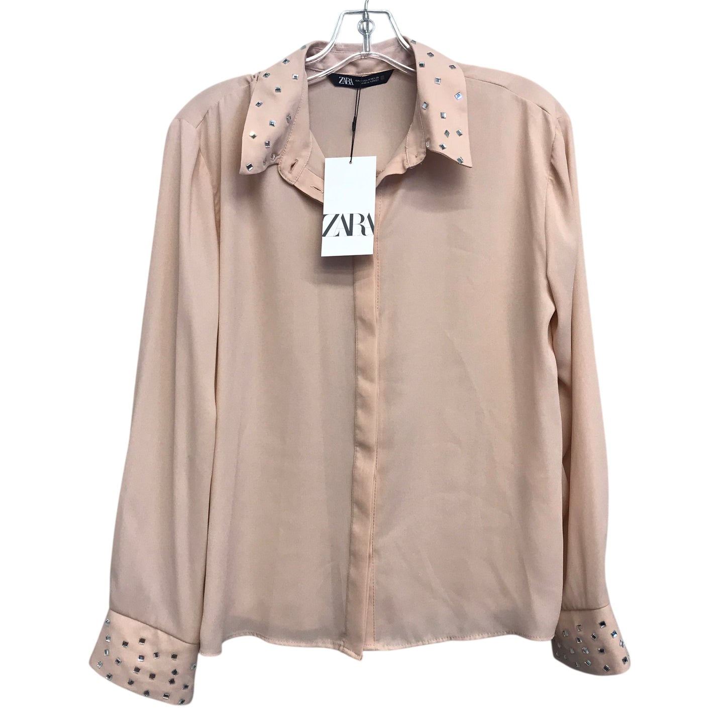 Top Ls By Zara In Peach, Size:M