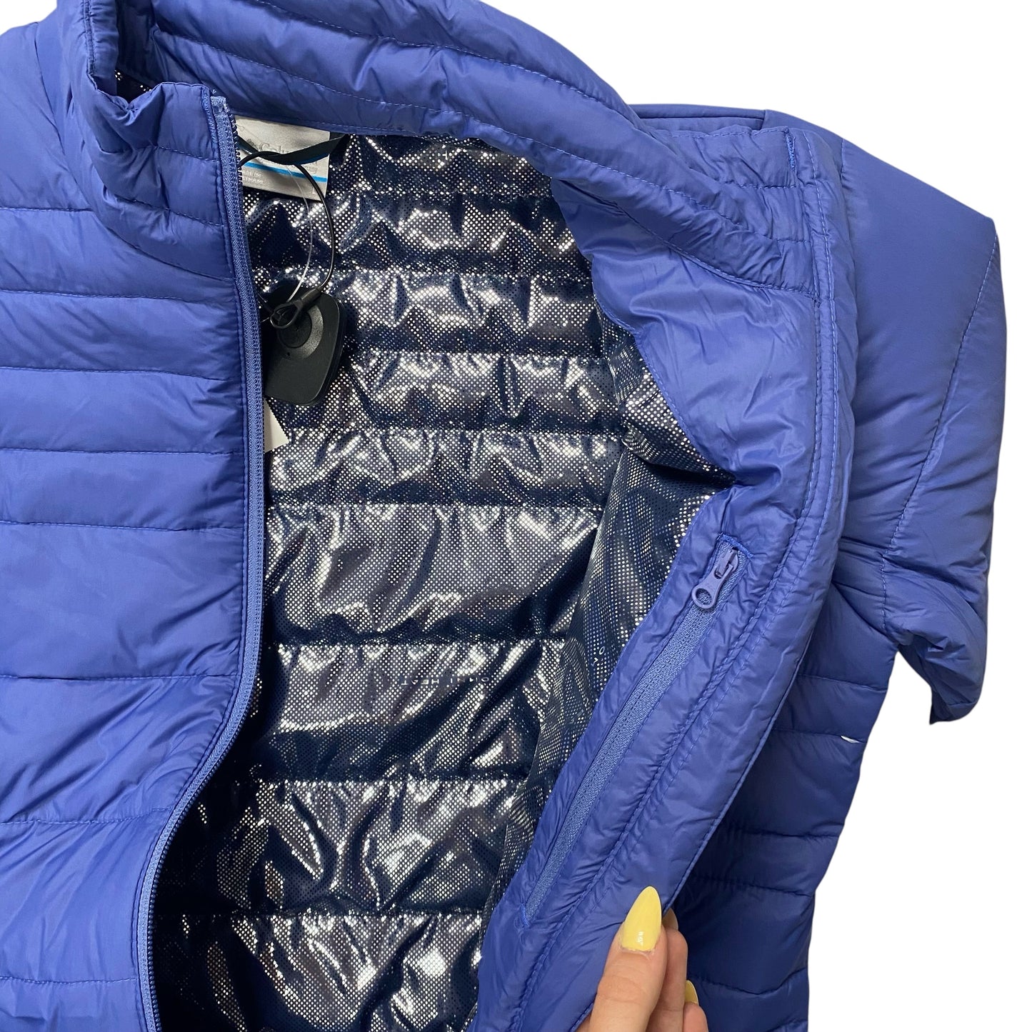 Jacket Puffer & Quilted By Columbia In Blue, Size:L