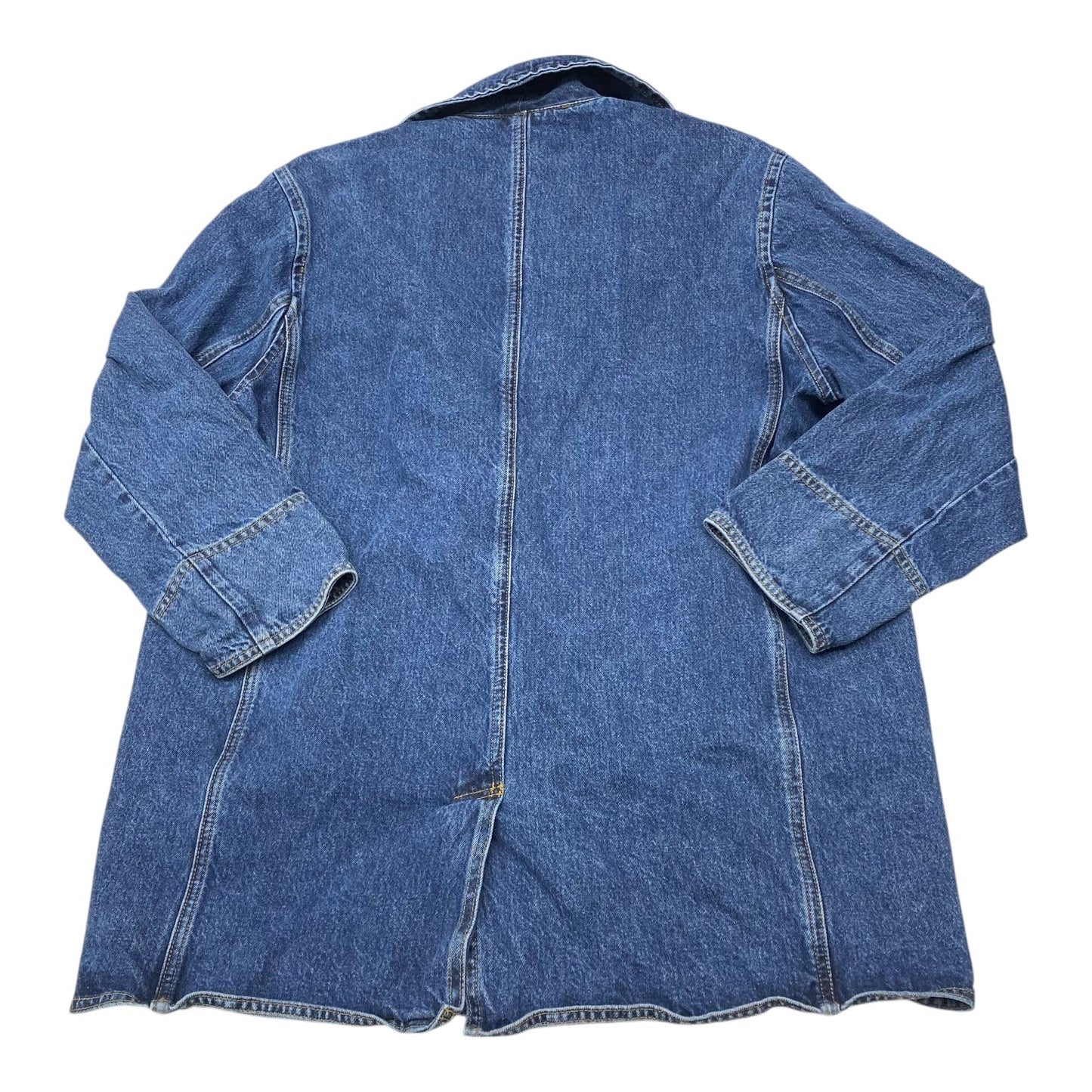 Coat Peacoat By Cmb In Blue Denim, Size:S