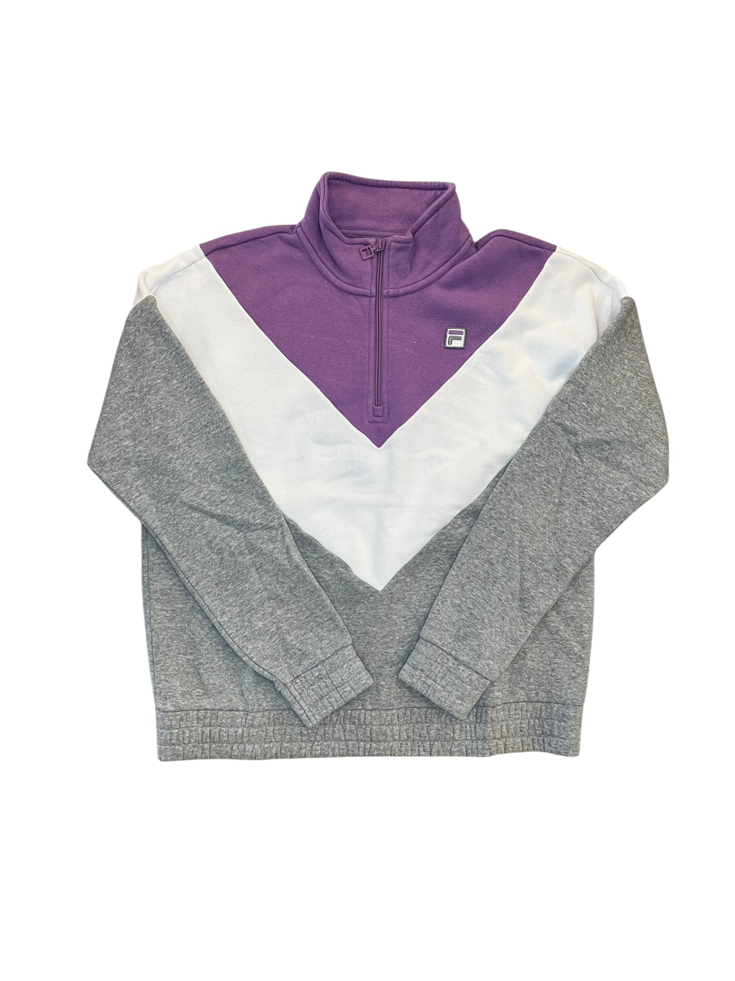 Athletic Sweatshirt Collar By Fila In Purple, Size:Xl