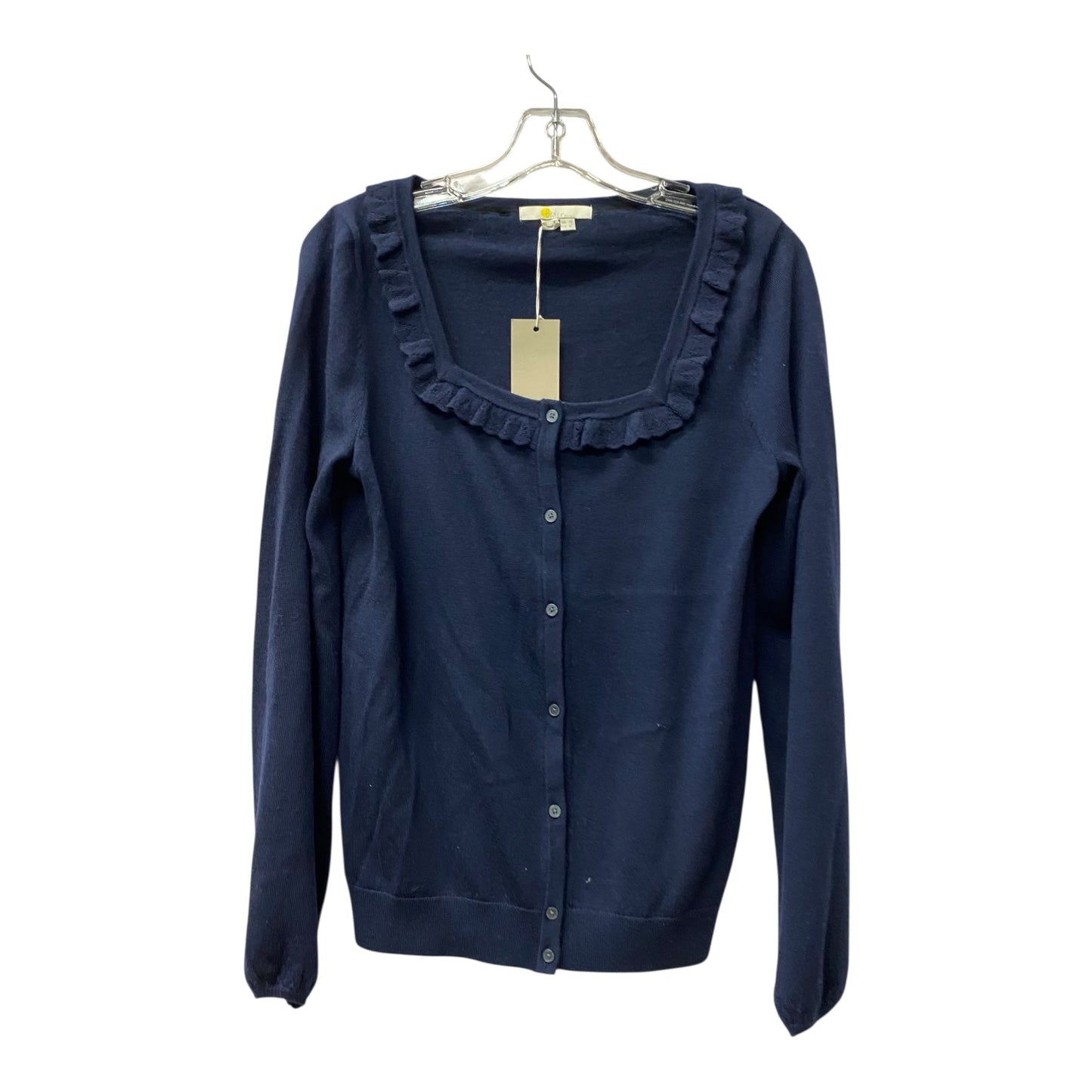 Sweater Cardigan By Boden In Blue, Size:small