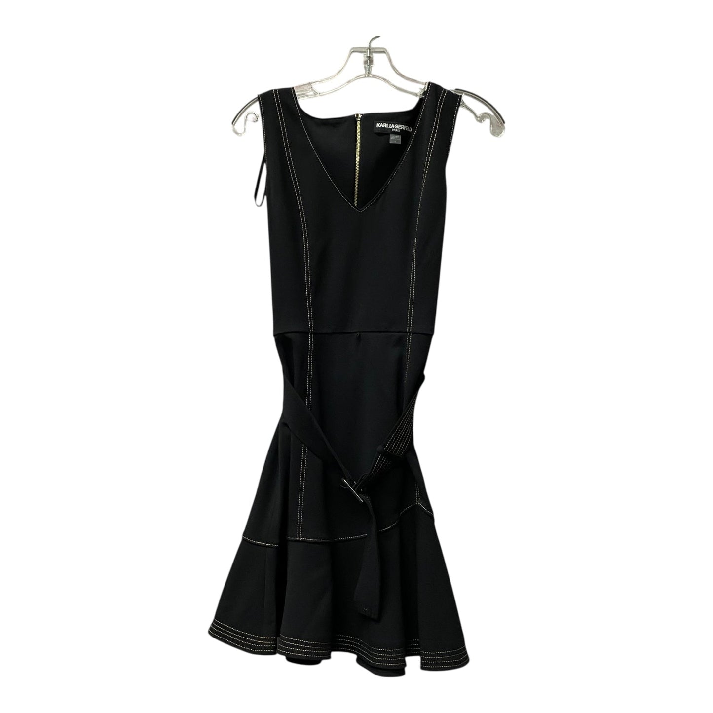 Dress Designer By Karl Lagerfeld In Black, Size:S