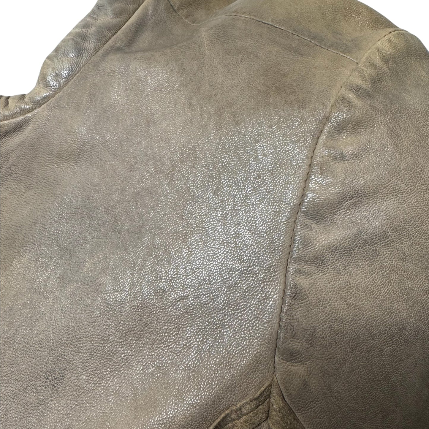 Gypsy Lambskin Leather Jacket By Mauritius In Tan, Size: M