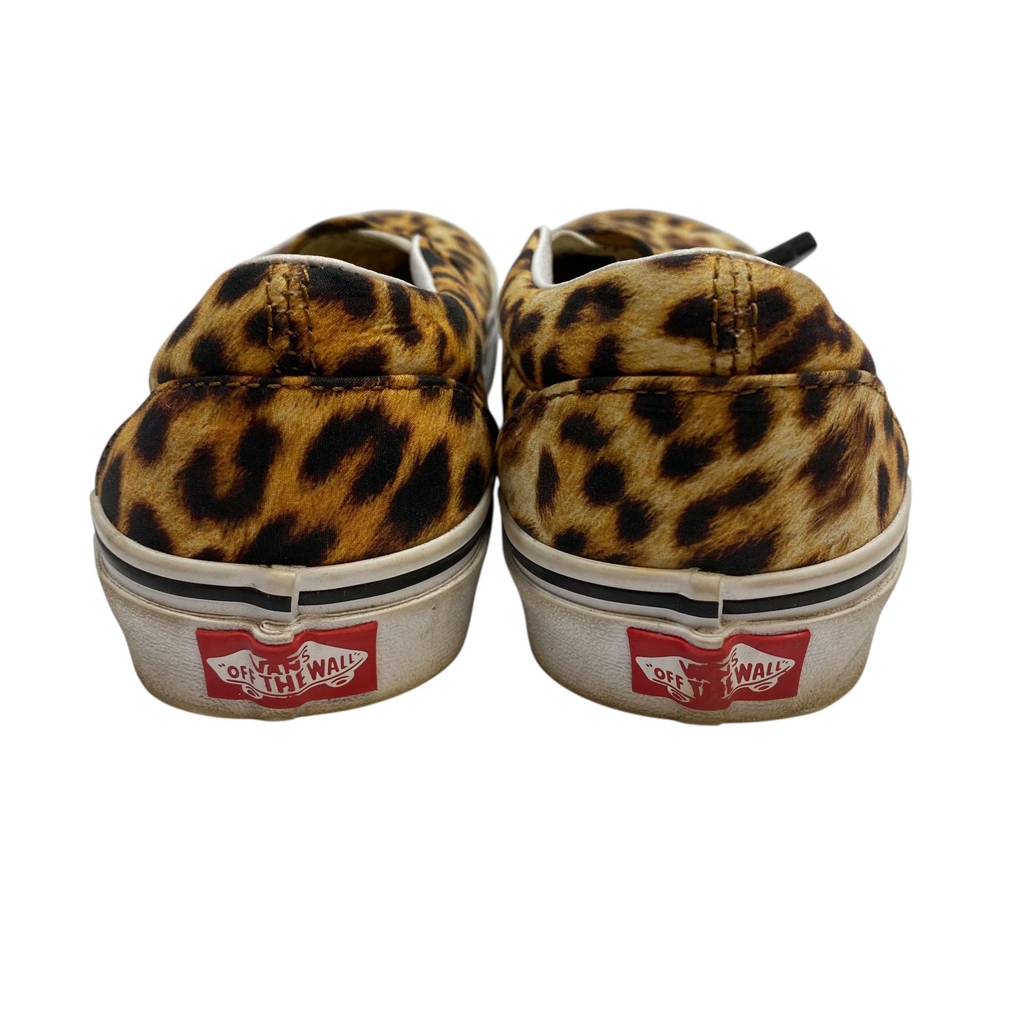 Shoes Flats By Vans In Leopard Print, Size:8