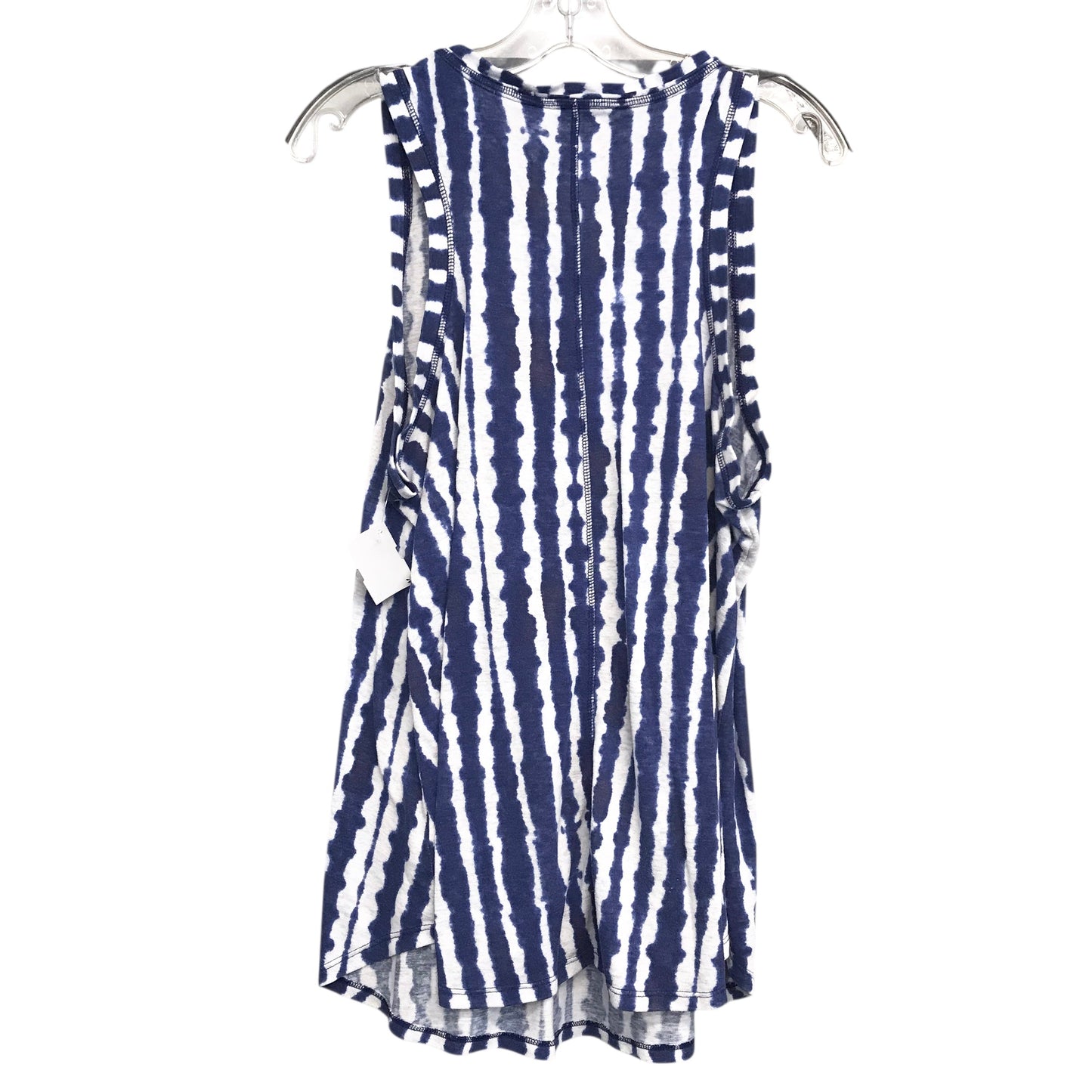 Top Sleeveless Basic By Athleta In Blue & White, Size:Xl