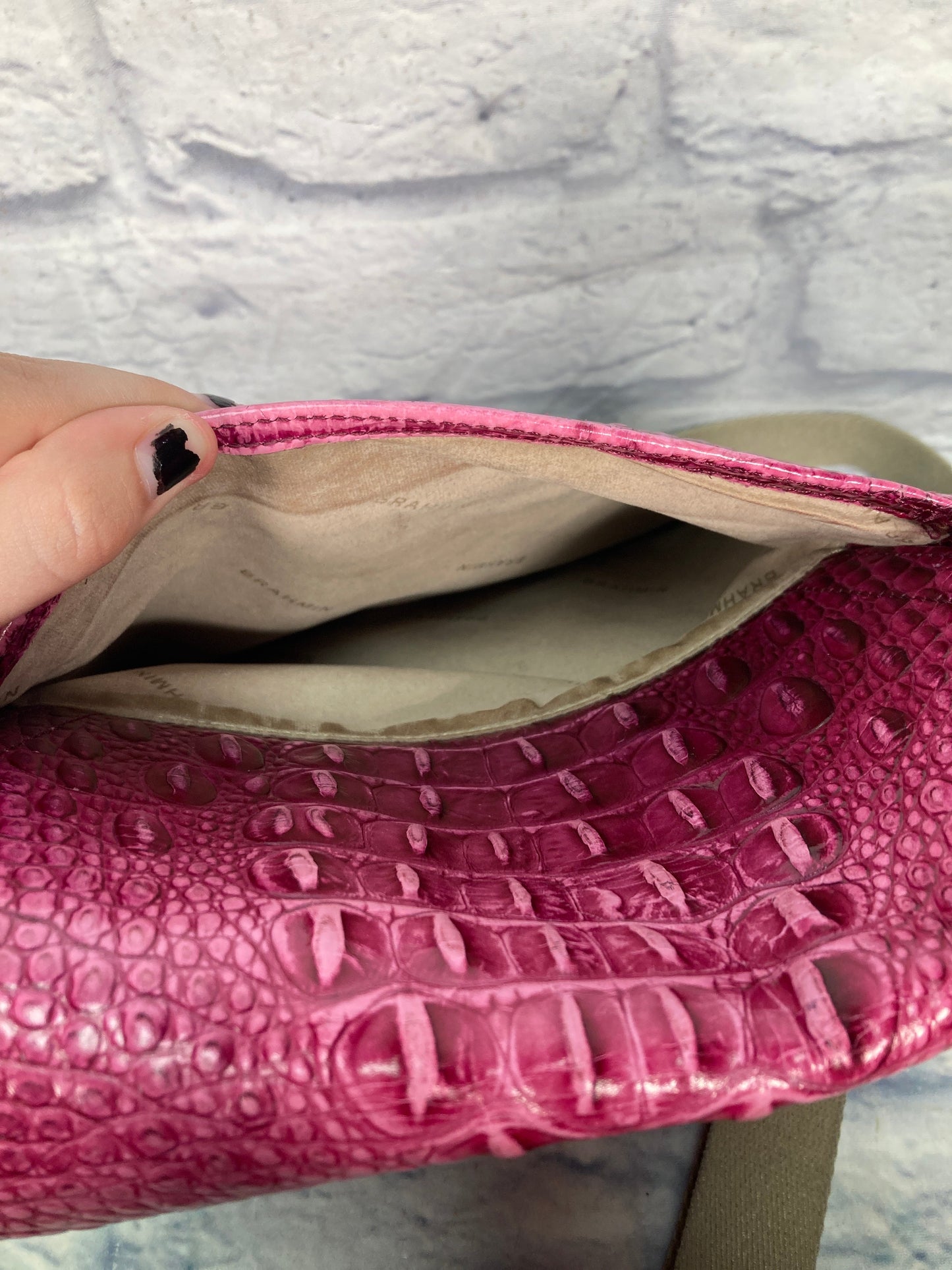 Crossbody Designer By Brahmin, Size: Large