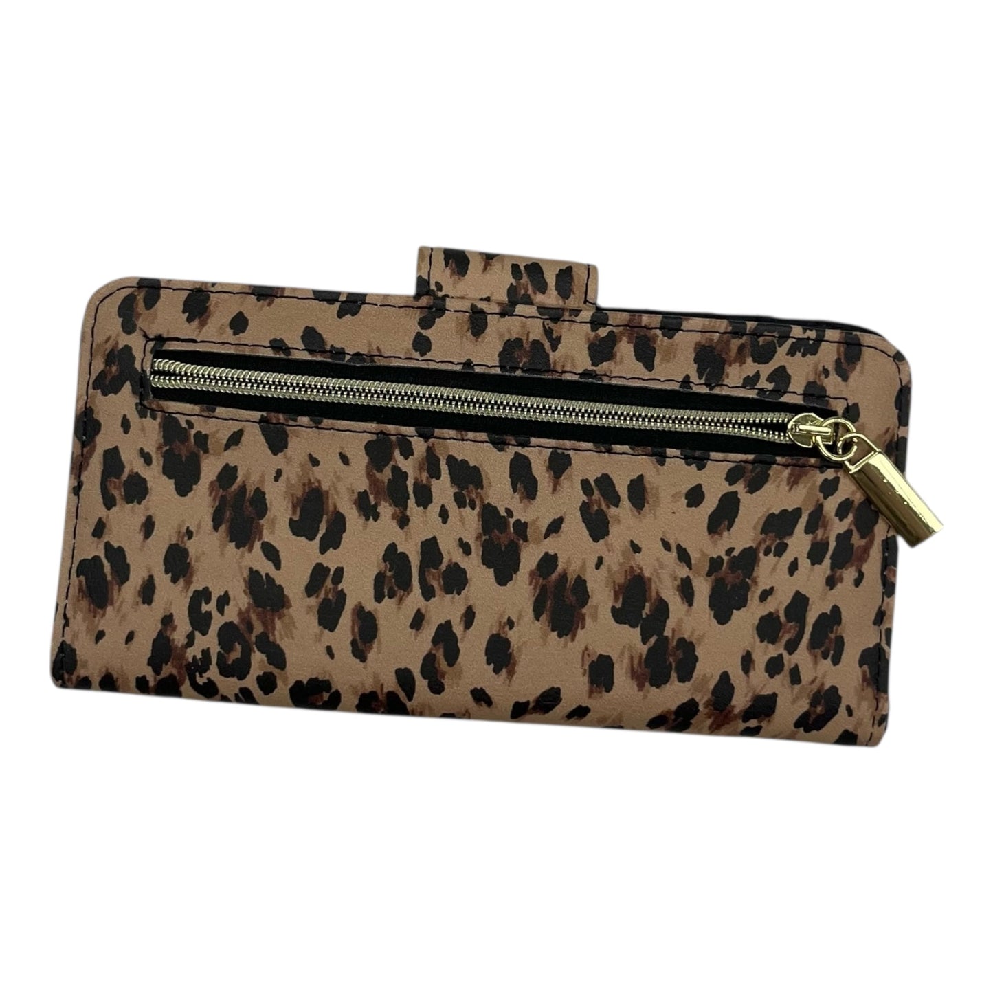 Wallet By Clothes Mentor In Leopard Print, Size:Medium