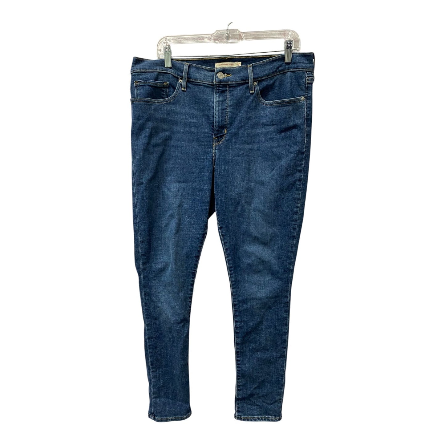 Jeans Skinny By Levis In Blue, Size:16
