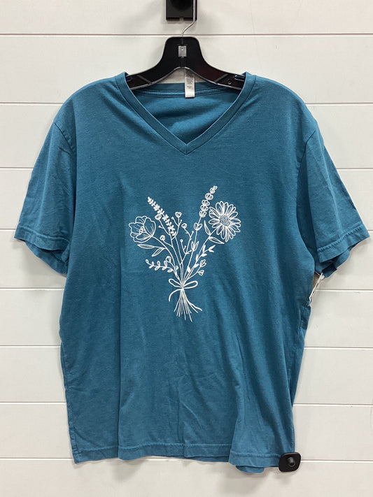 Top Ss By Bella + Canvas In Blue, Size:Xl