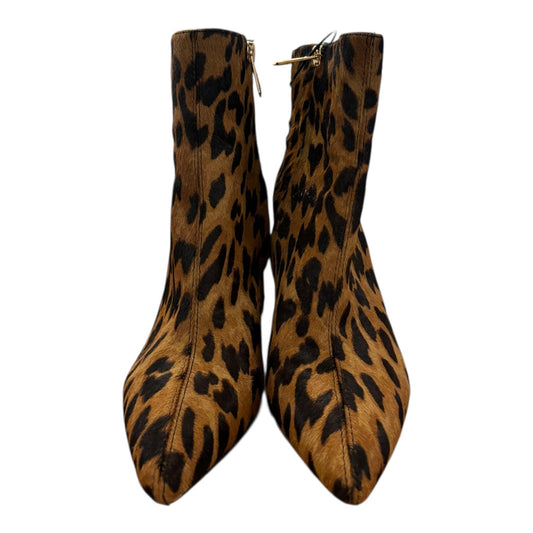 Boots Ankle Heels By Sam Edelman In Animal Print, Size:6.5