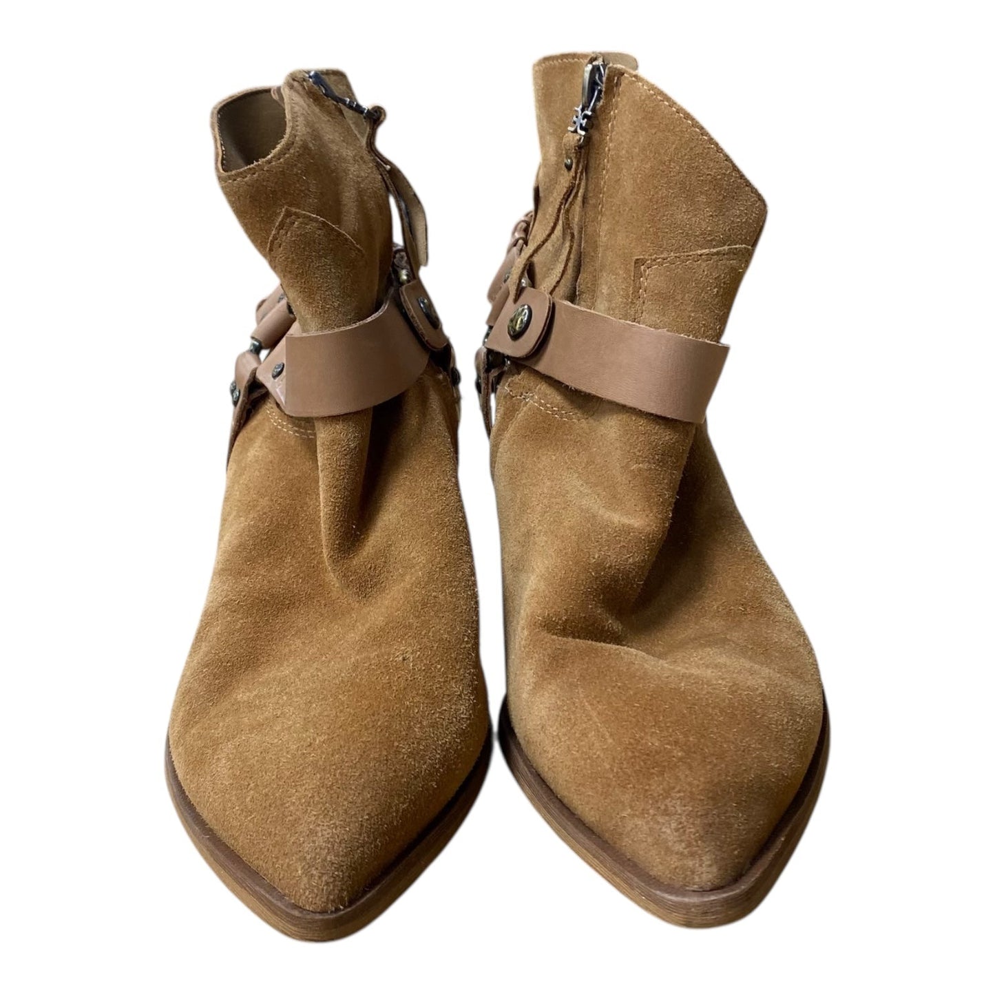 Boots Ankle Heels By Sam Edelman In Brown, Size:9 as is