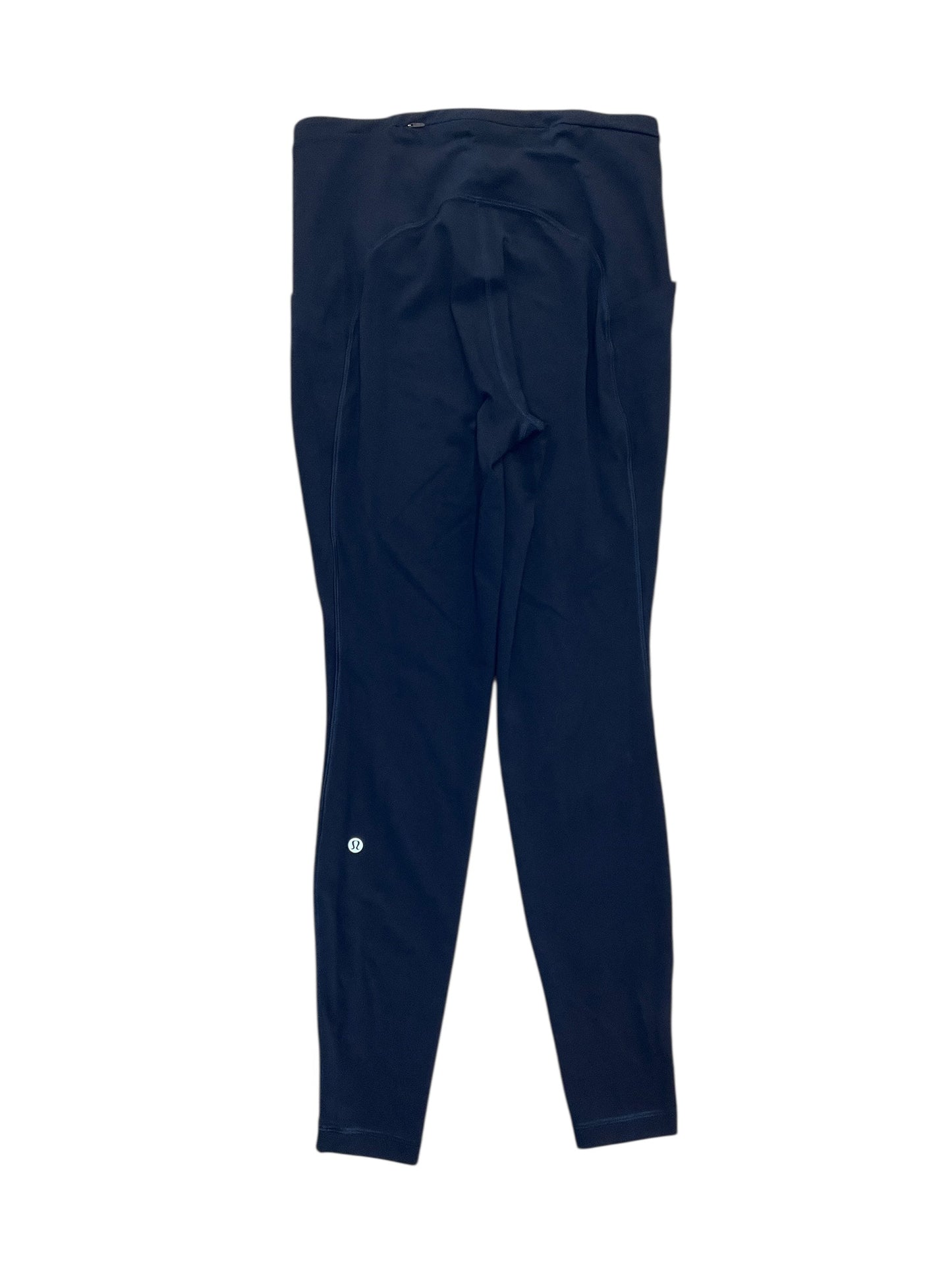 Athletic Leggings By Lululemon In Navy, Size:M