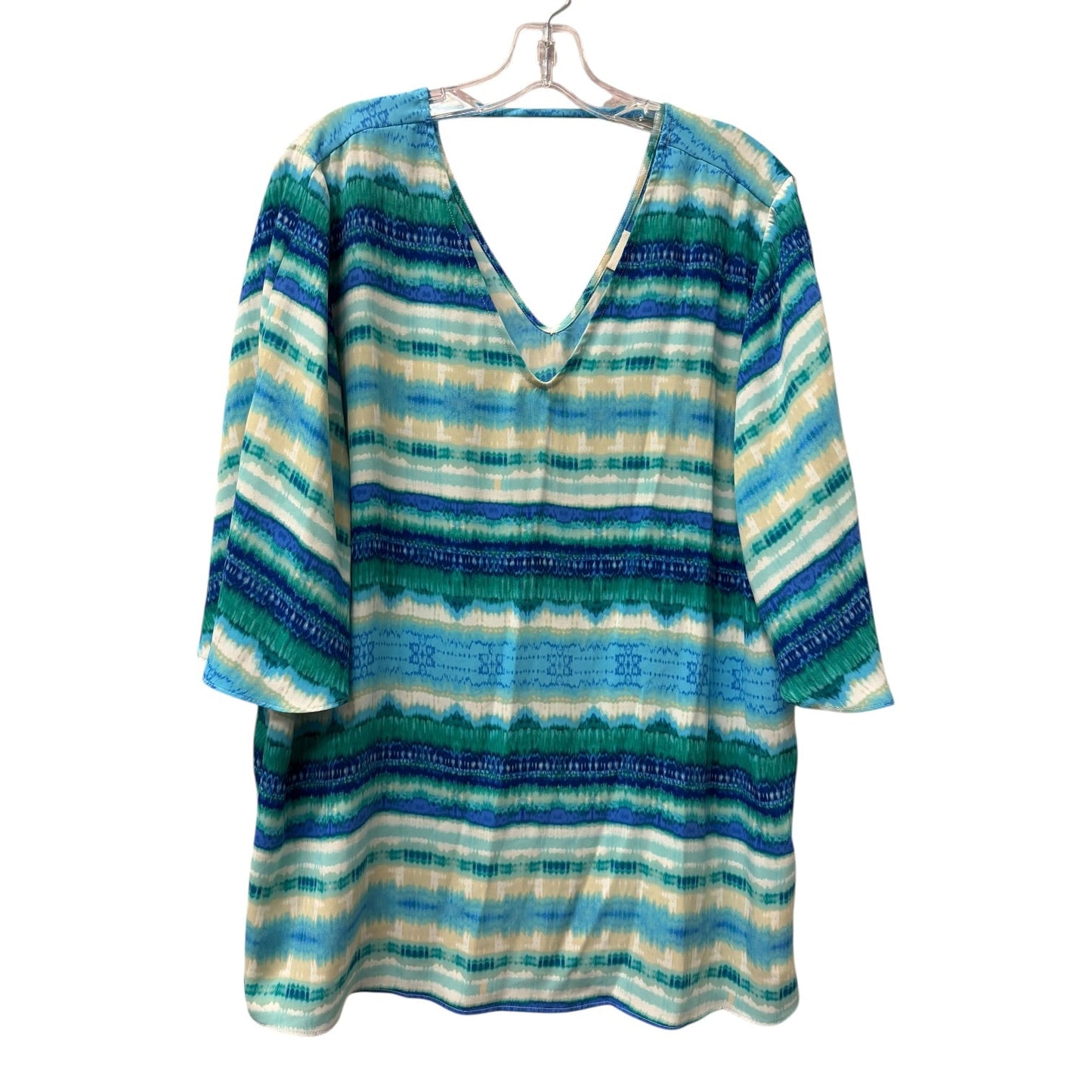 Top Ss By Chicos In Blue, Size:Xl