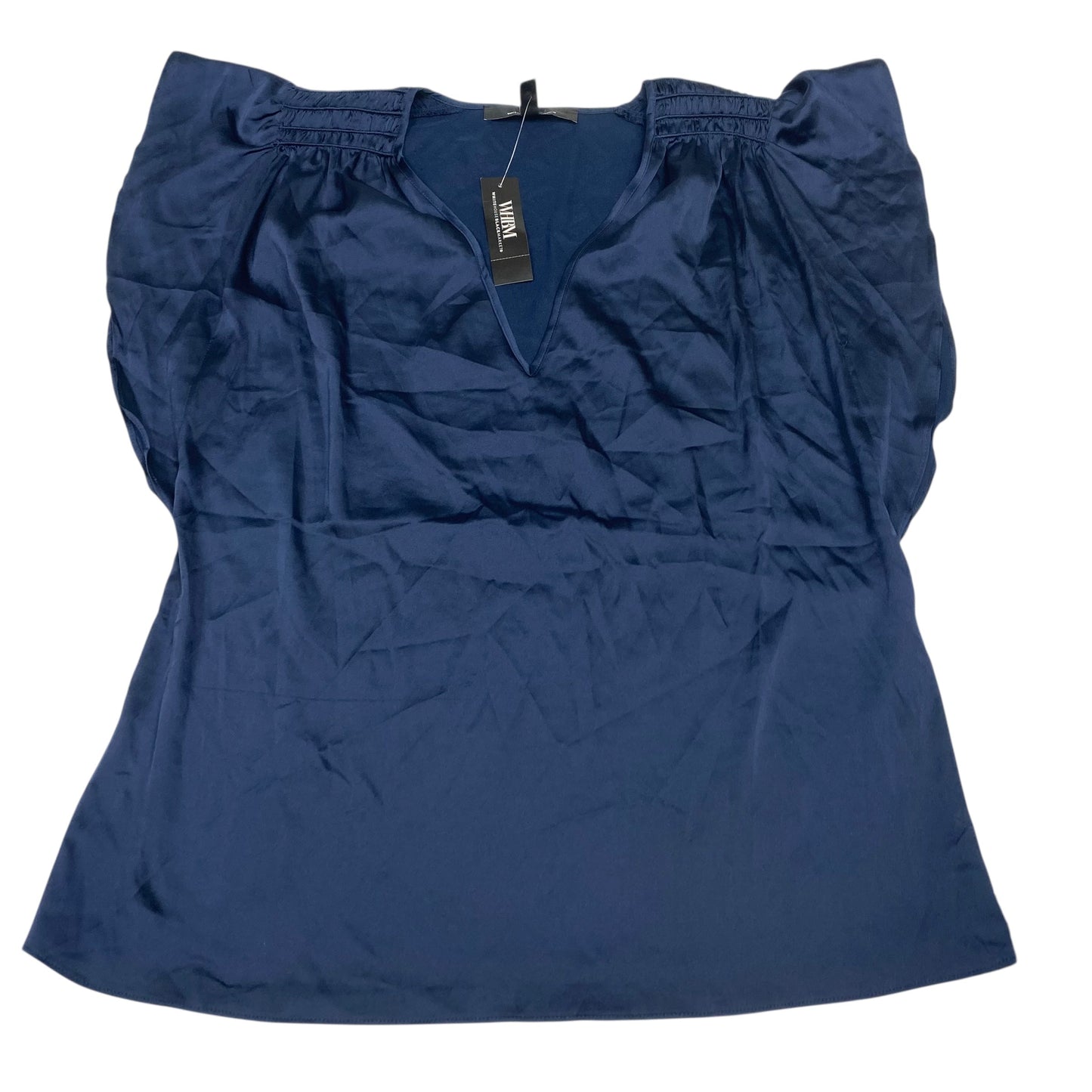 Blouse Sleeveless By White House Black Market In Navy, Size:M
