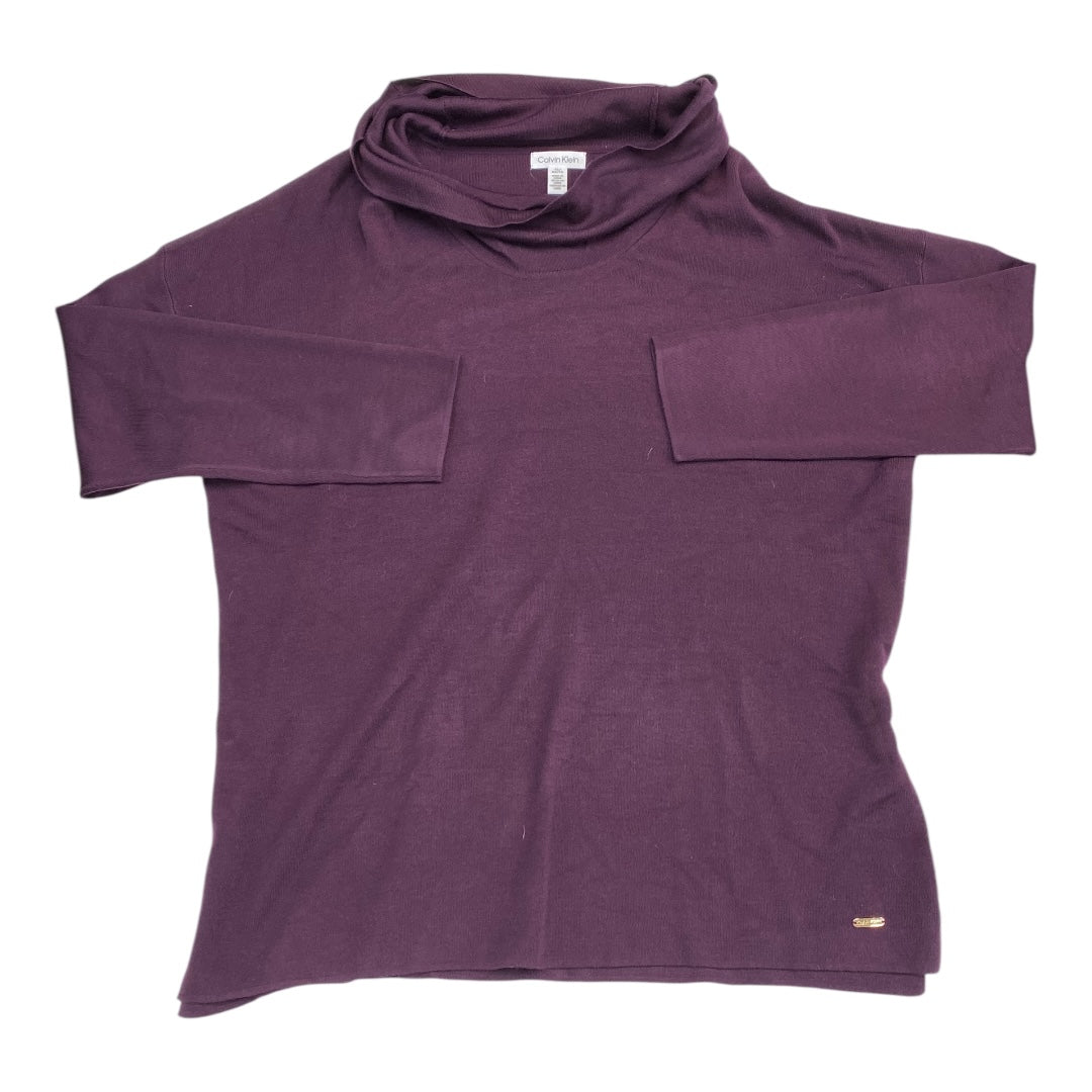 Sweater By Calvin Klein In Purple, Size:Xl