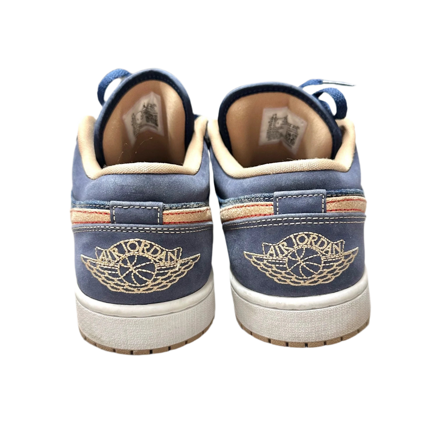 Shoes Luxury Designer By Jordan In Blue & Tan, Size: 11