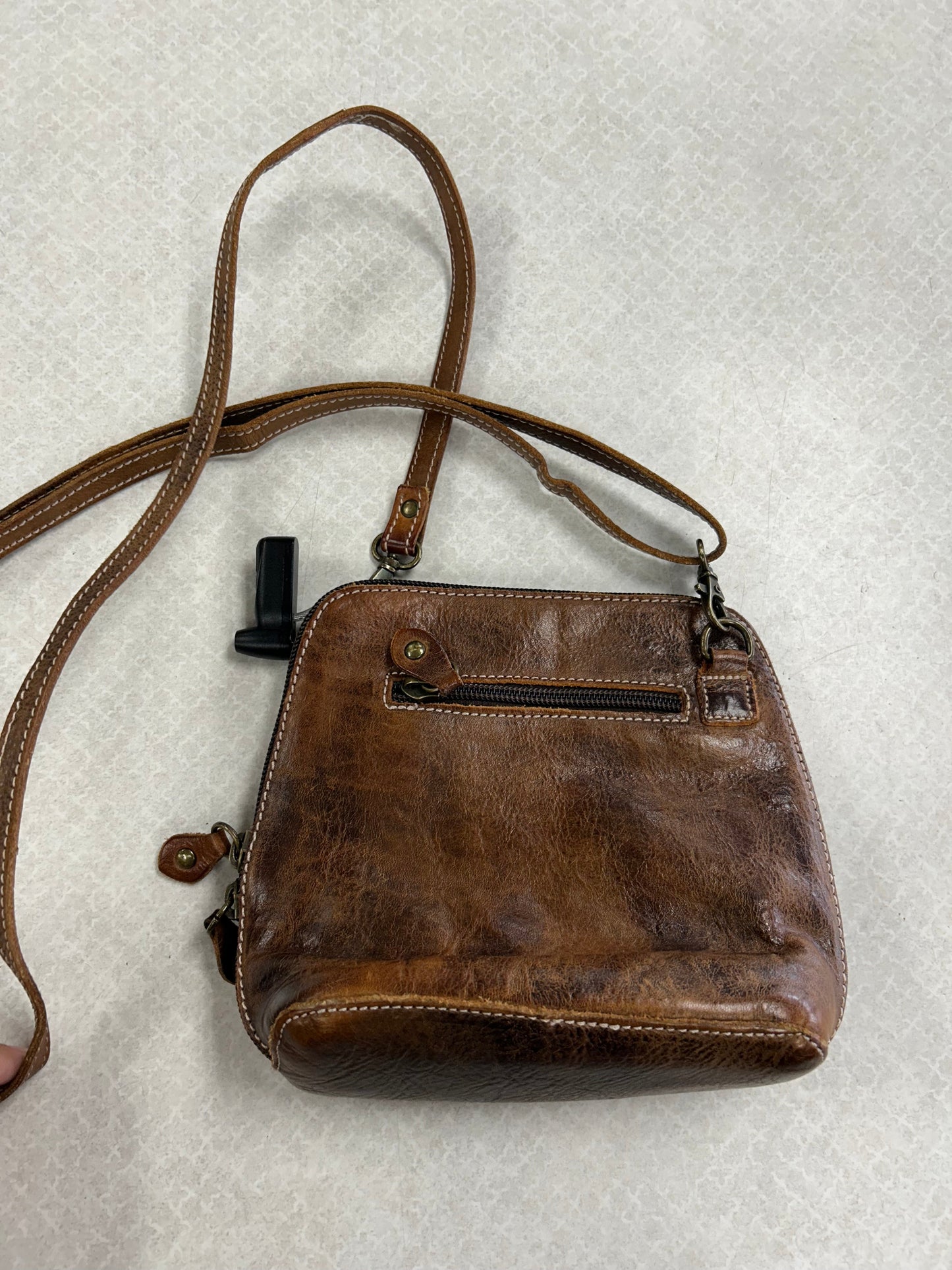 Crossbody Leather By Bed Stu In Bronze, Size:Small