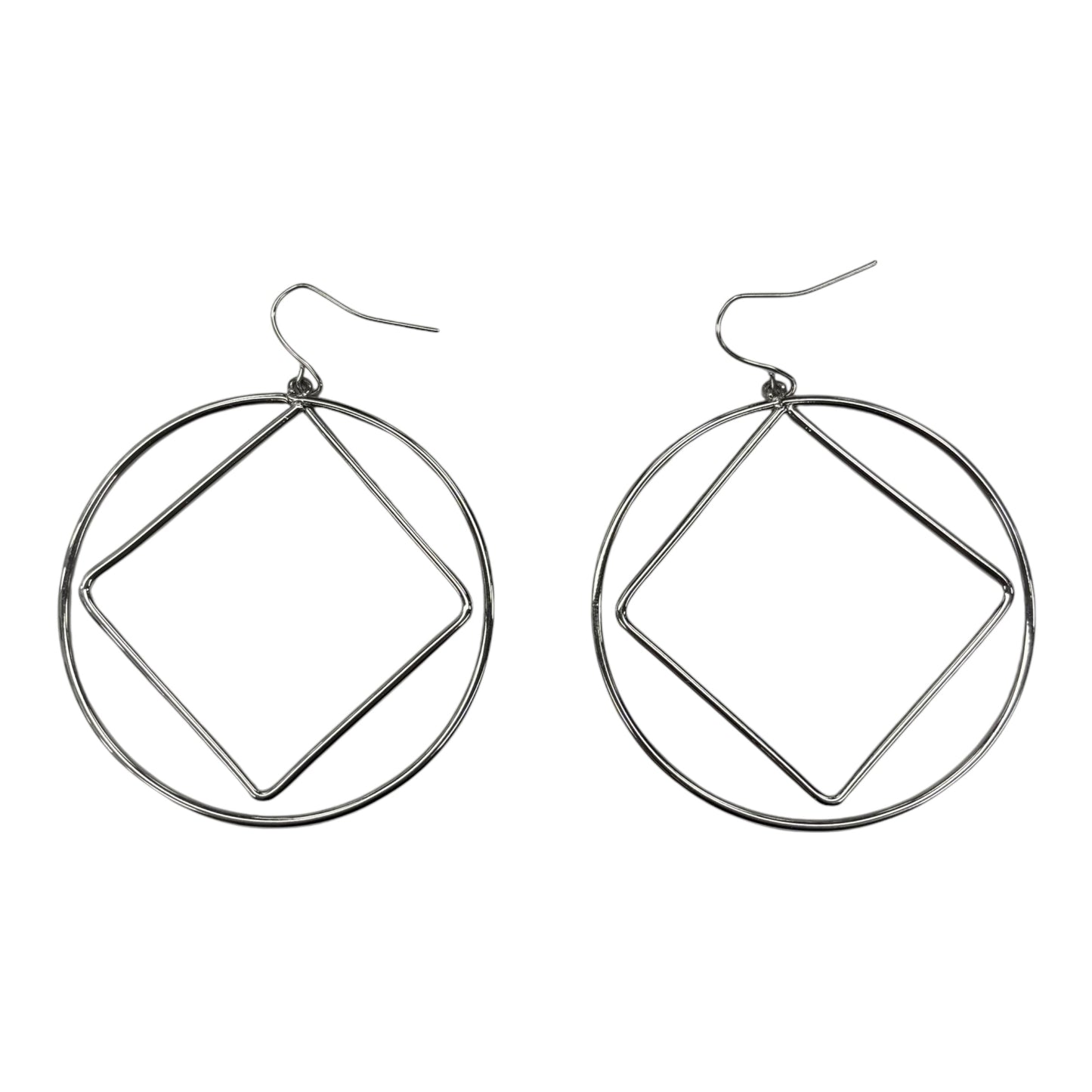 EARRINGS HOOP by CLOTHES MENTOR In SILVER