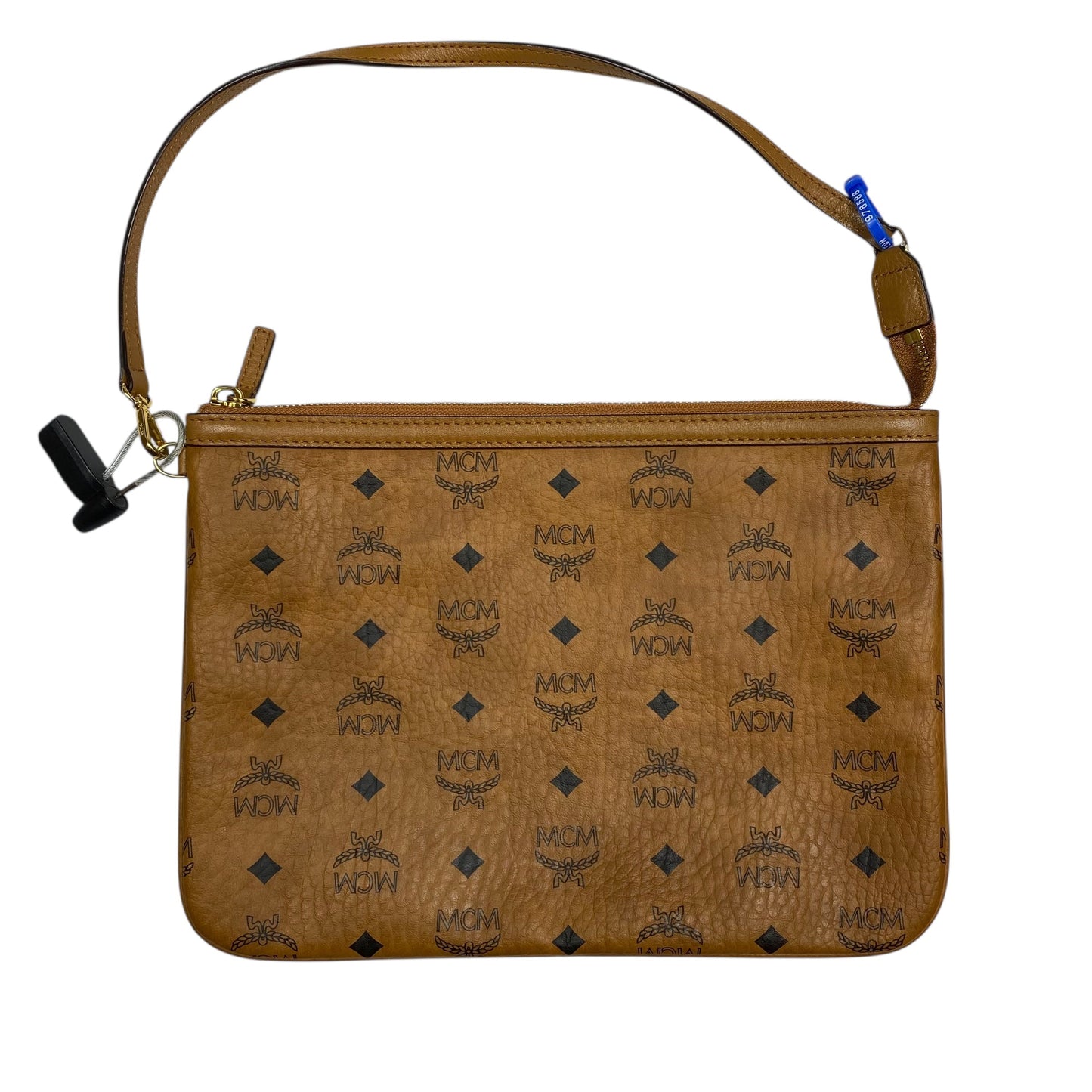 Wristlet Luxury Designer By Mcm In Brown, Size:Medium
